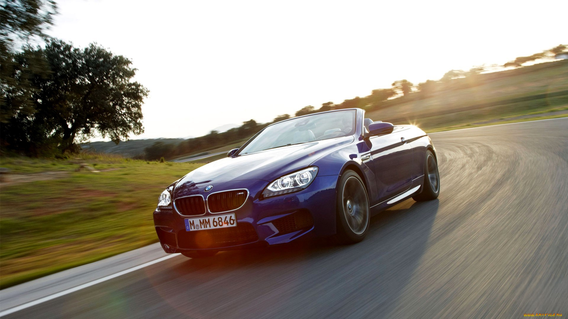 автомобили, bmw, синий, кабриолет, скорость, дорога