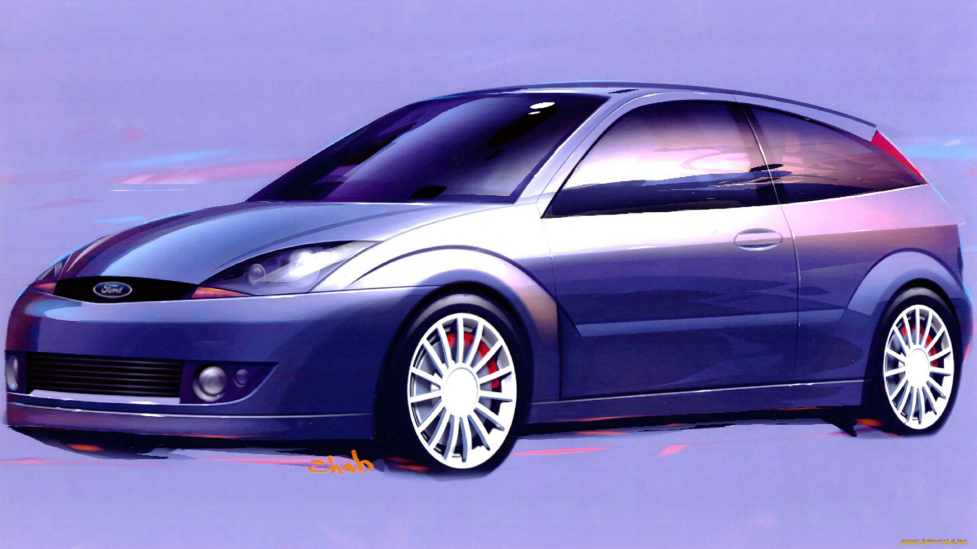 295824, рисованное, авто, мото, 1999, ford, focus