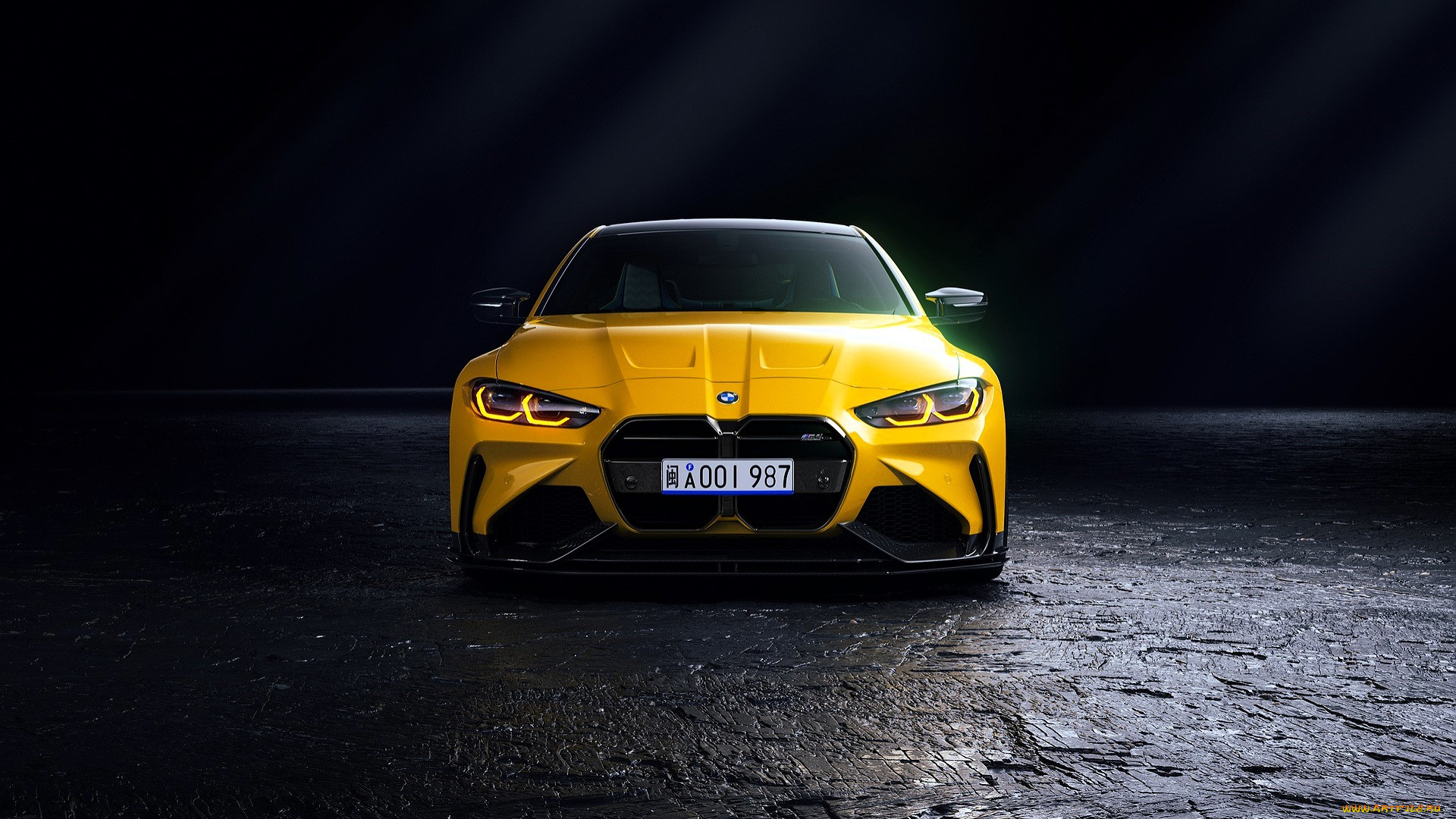 bmw, m4, автомобили, bmw, желтый