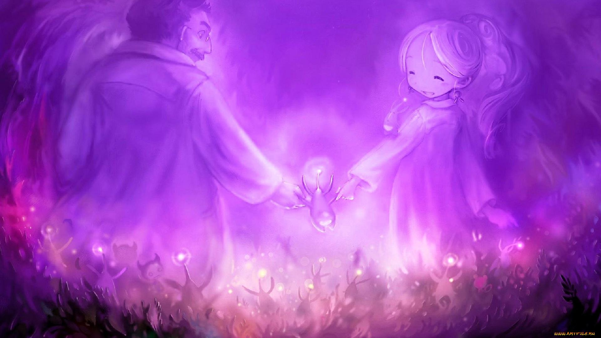 видео, игры, elebits, мужчина, девочка, существа, туман