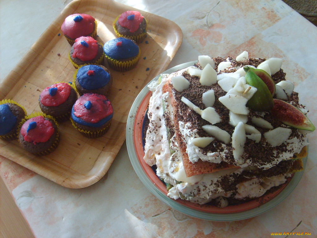 еда, пирожные, кексы, печенье