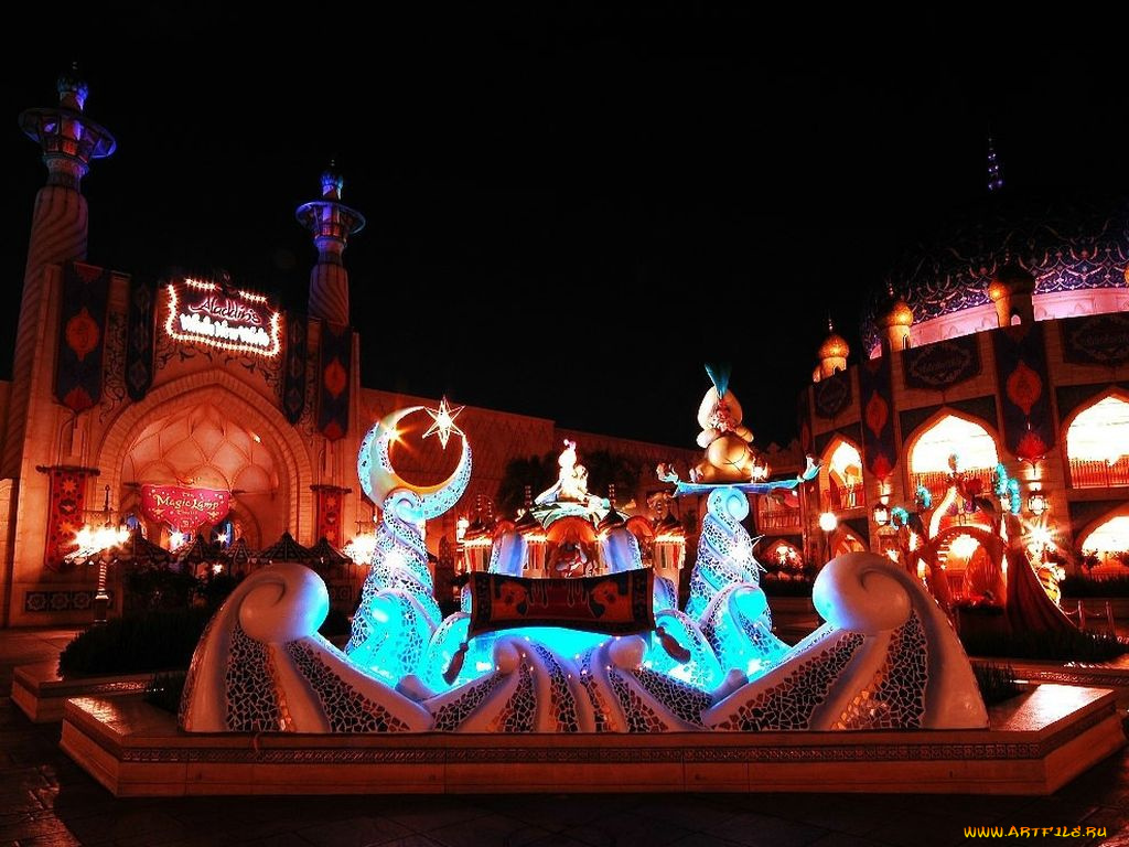 диснейлэнд, токио, города, Япония