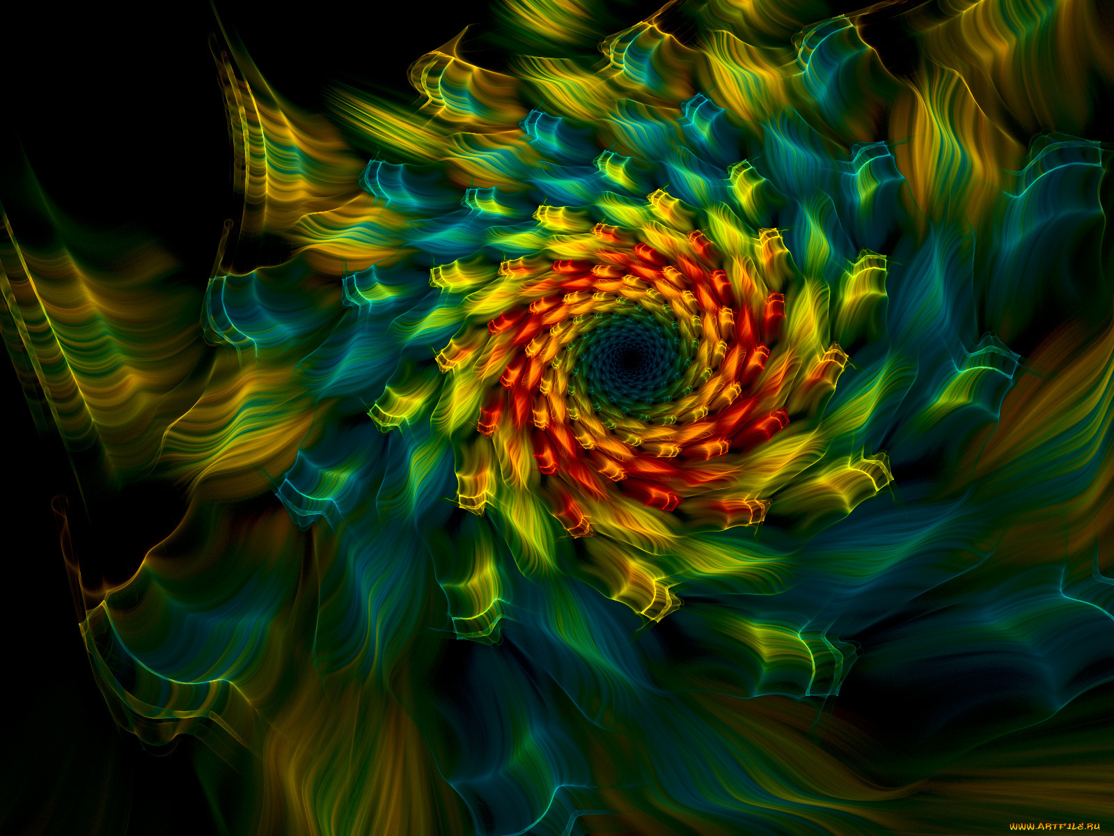 3д, графика, fractal, фракталы, узор, тёмный, фрактал