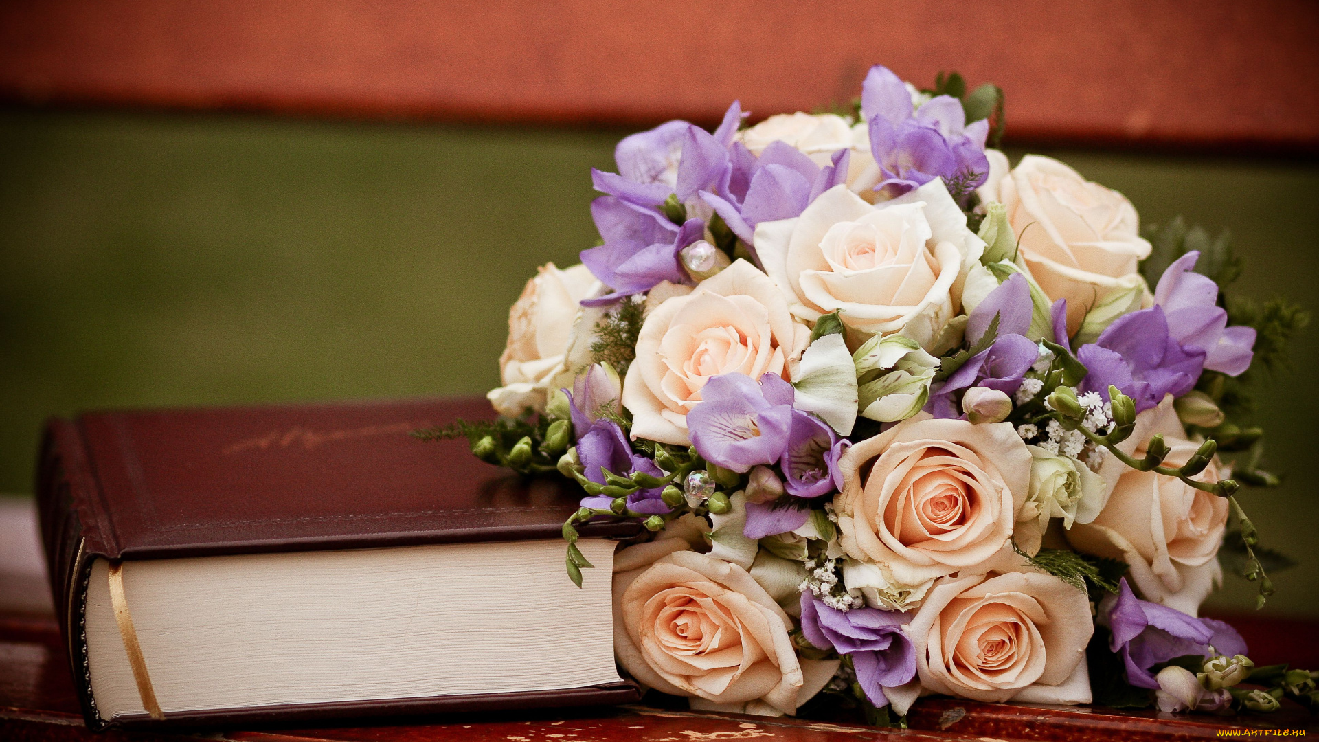 цветы, букеты, композиции, розы, книга