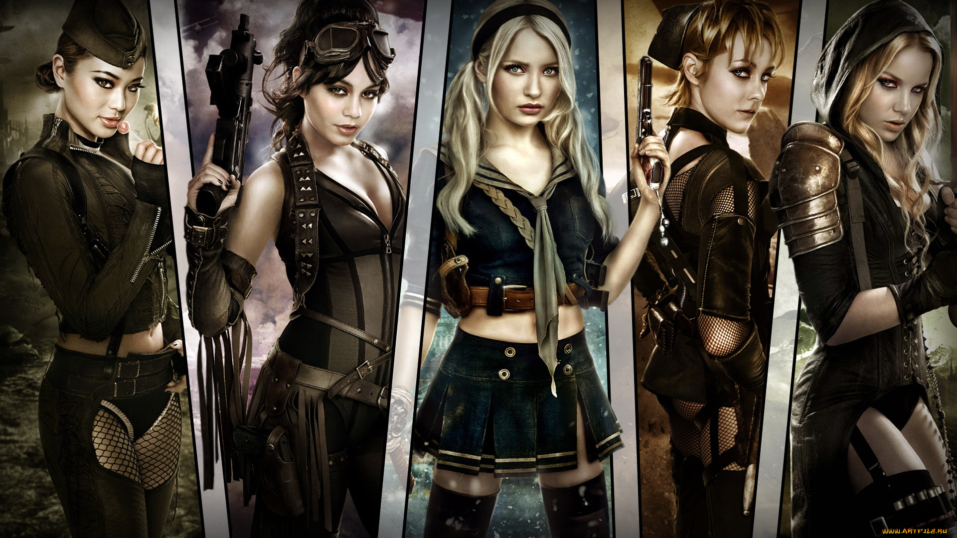 кино, фильмы, sucker, punch, девушки, оружия