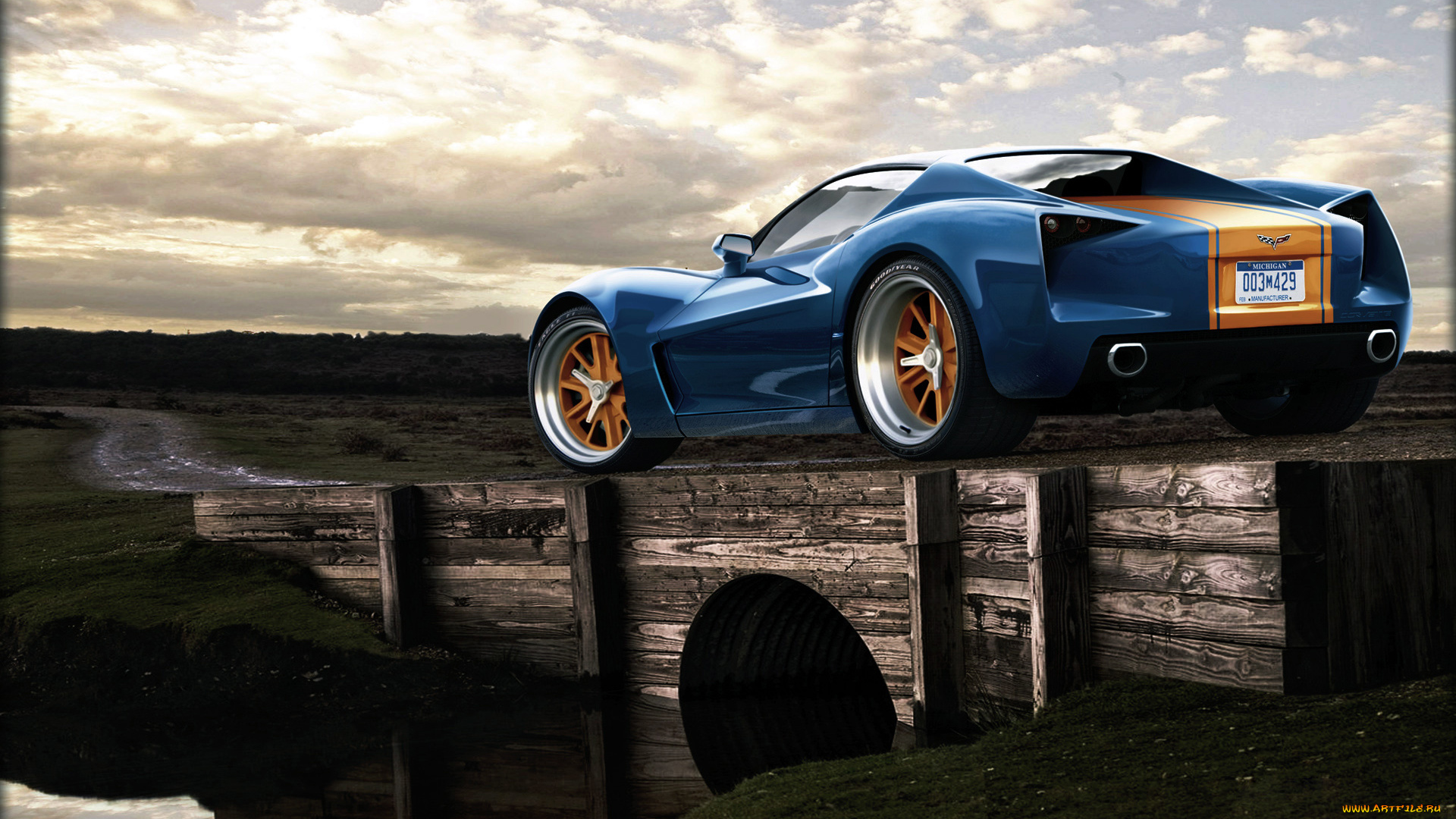 автомобили, виртуальный, тюнинг, stingray