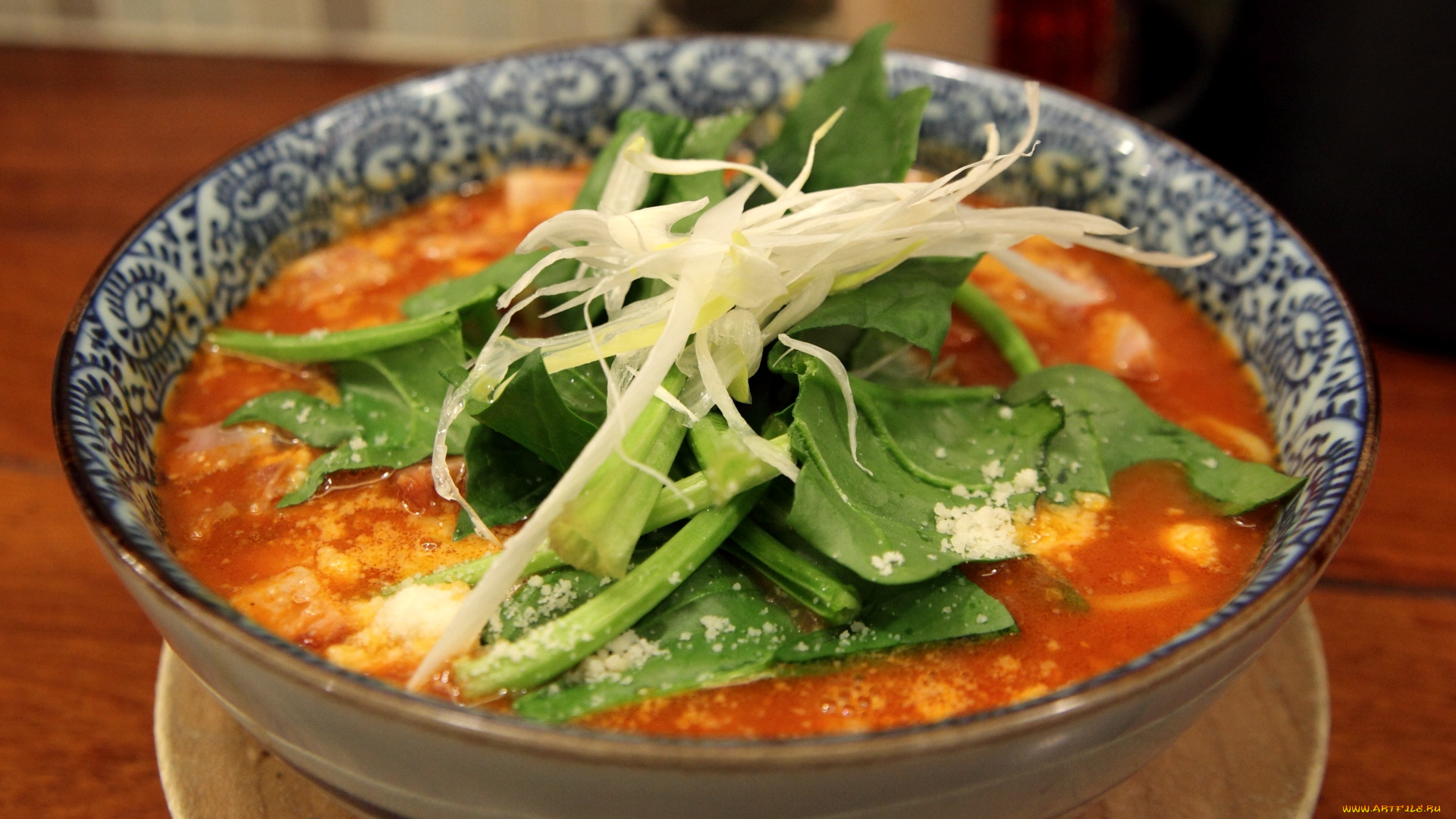 еда, первые, блюда, зелень, суп