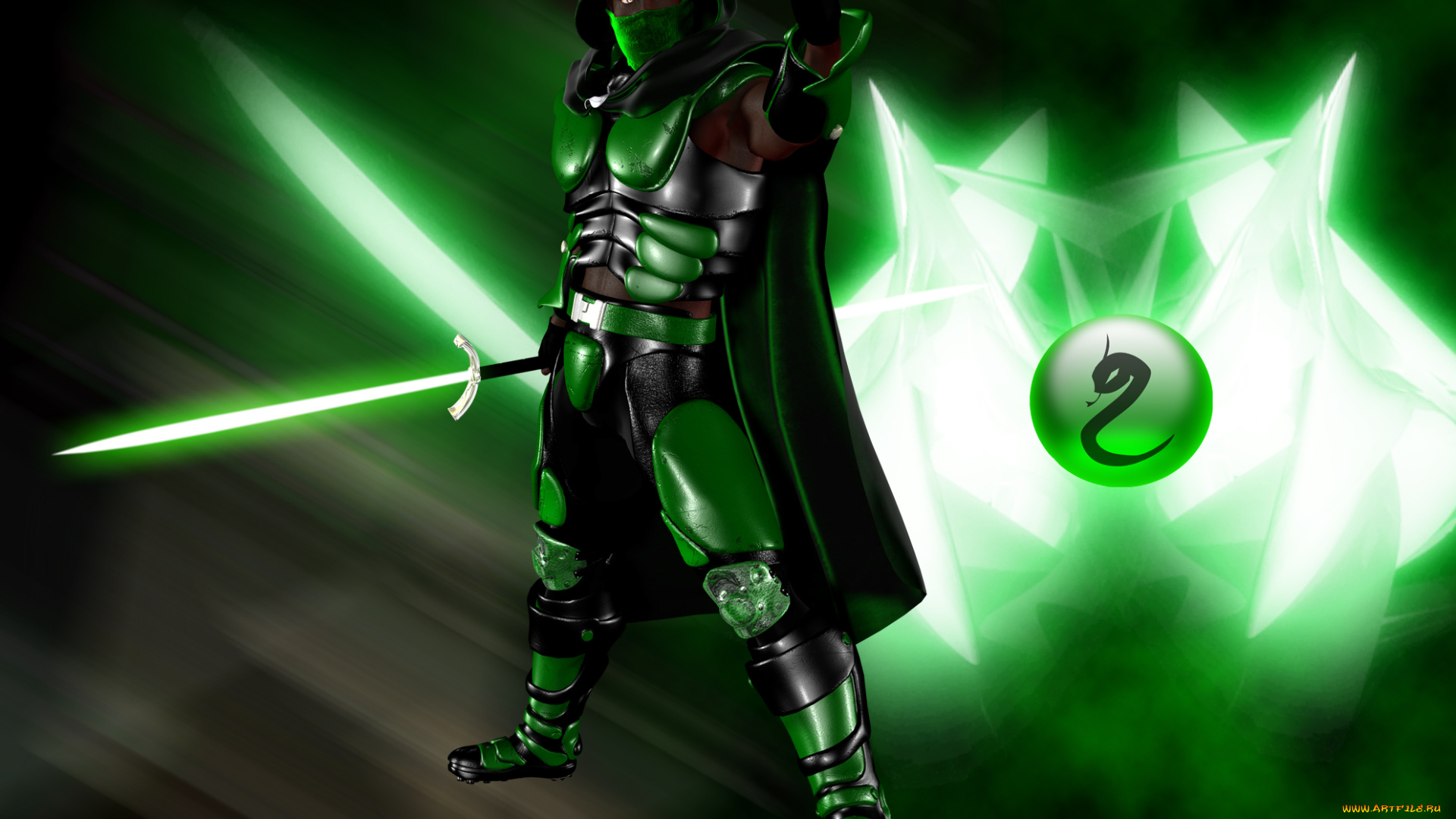 3д, графика, fantasy, фантазия, девушка, фон, меч