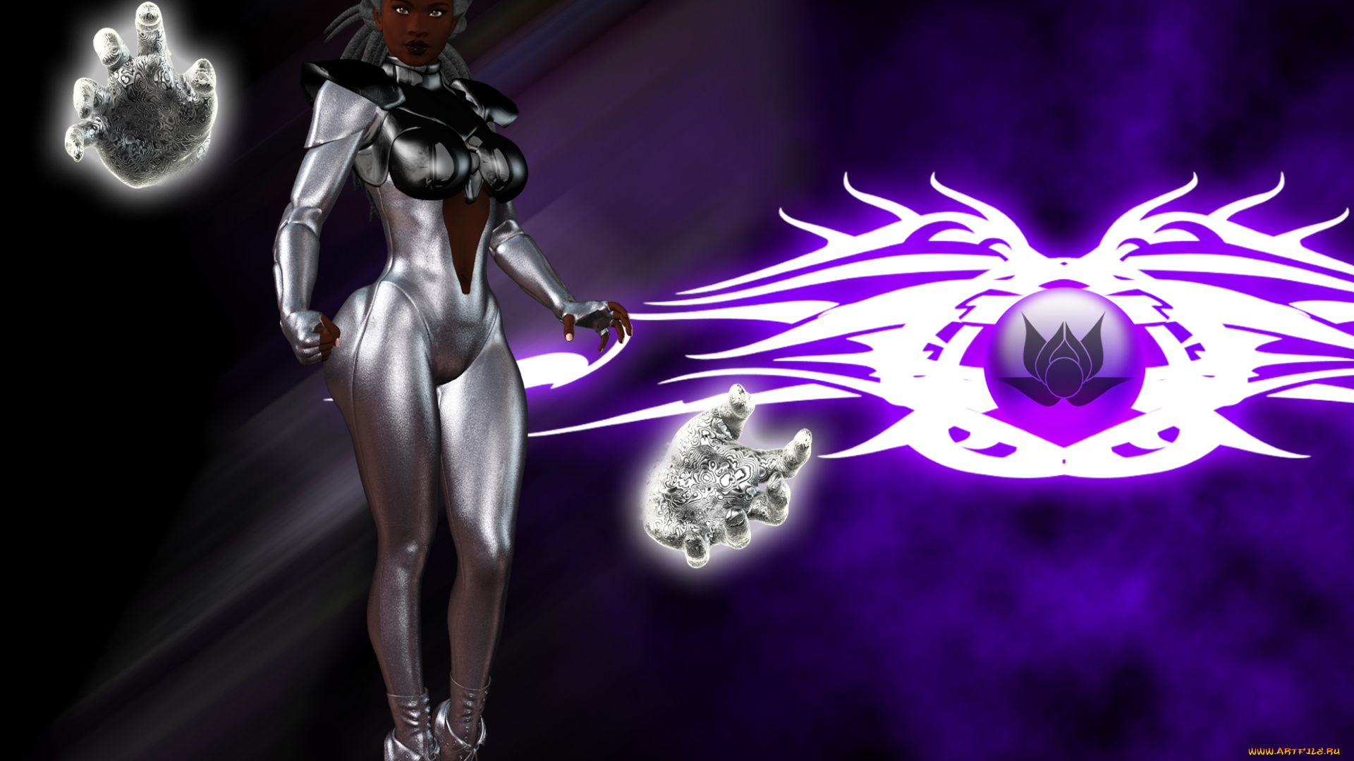 3д, графика, fractal, фракталы, фон, девушка