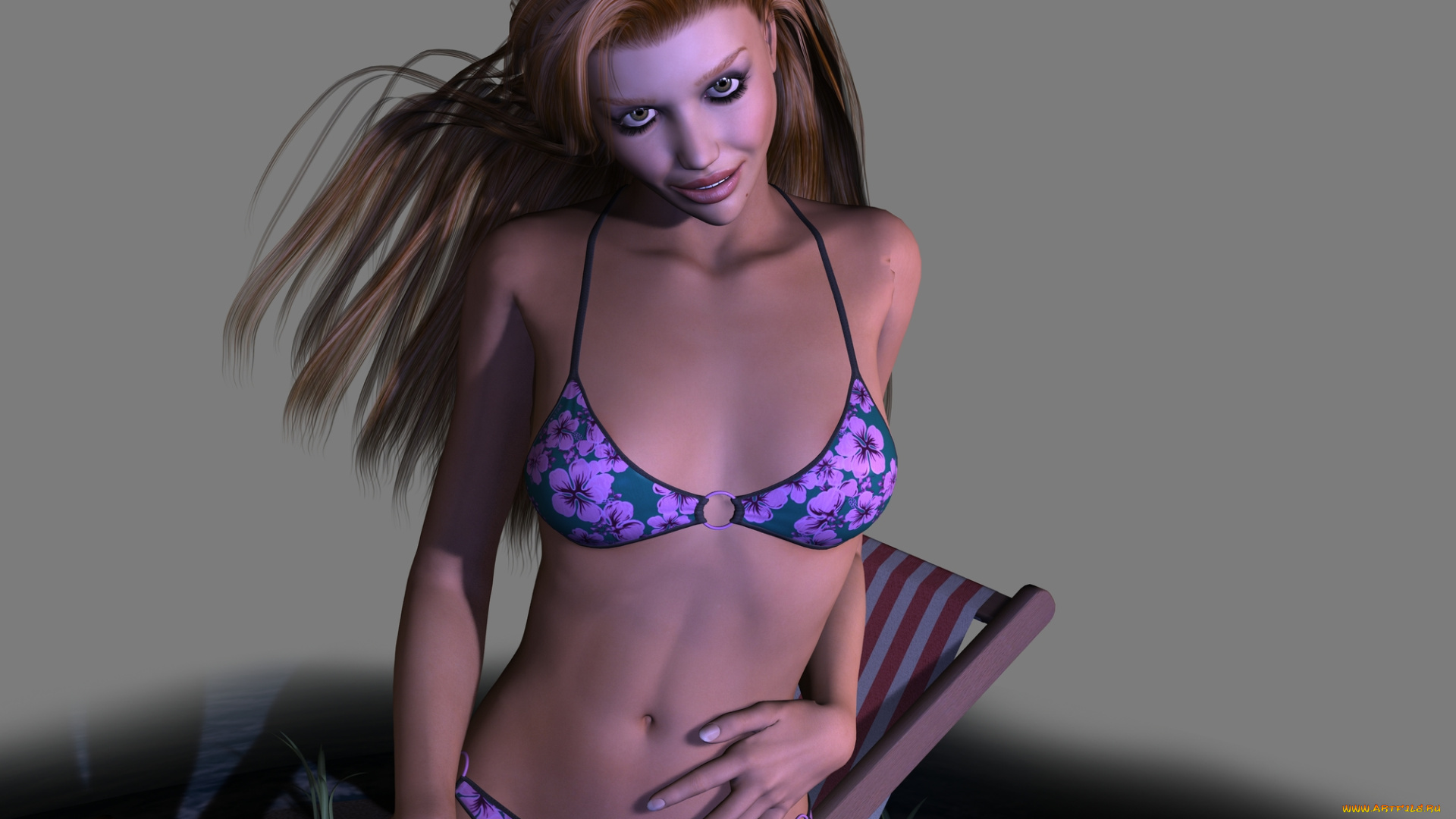 3д, графика, people, люди, купальник, девушка