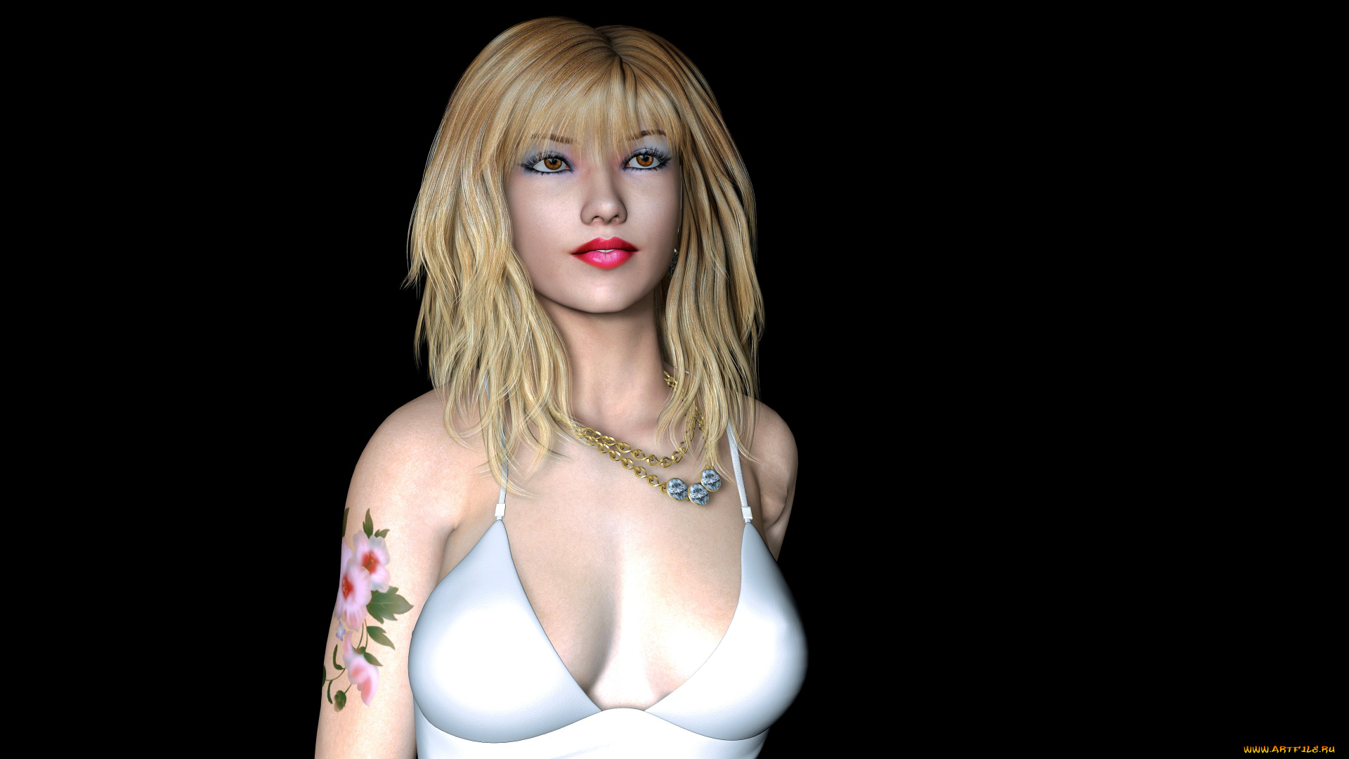 3д, графика, people, люди, взгляд, девушка