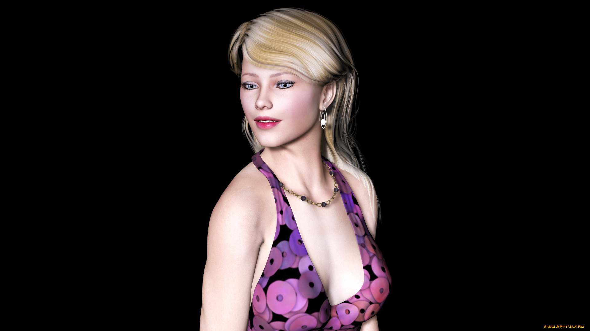 3д, графика, people, люди, взгляд, девушка