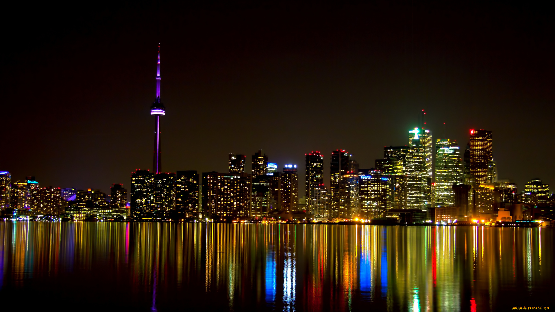 города, торонто, канада, hdr
