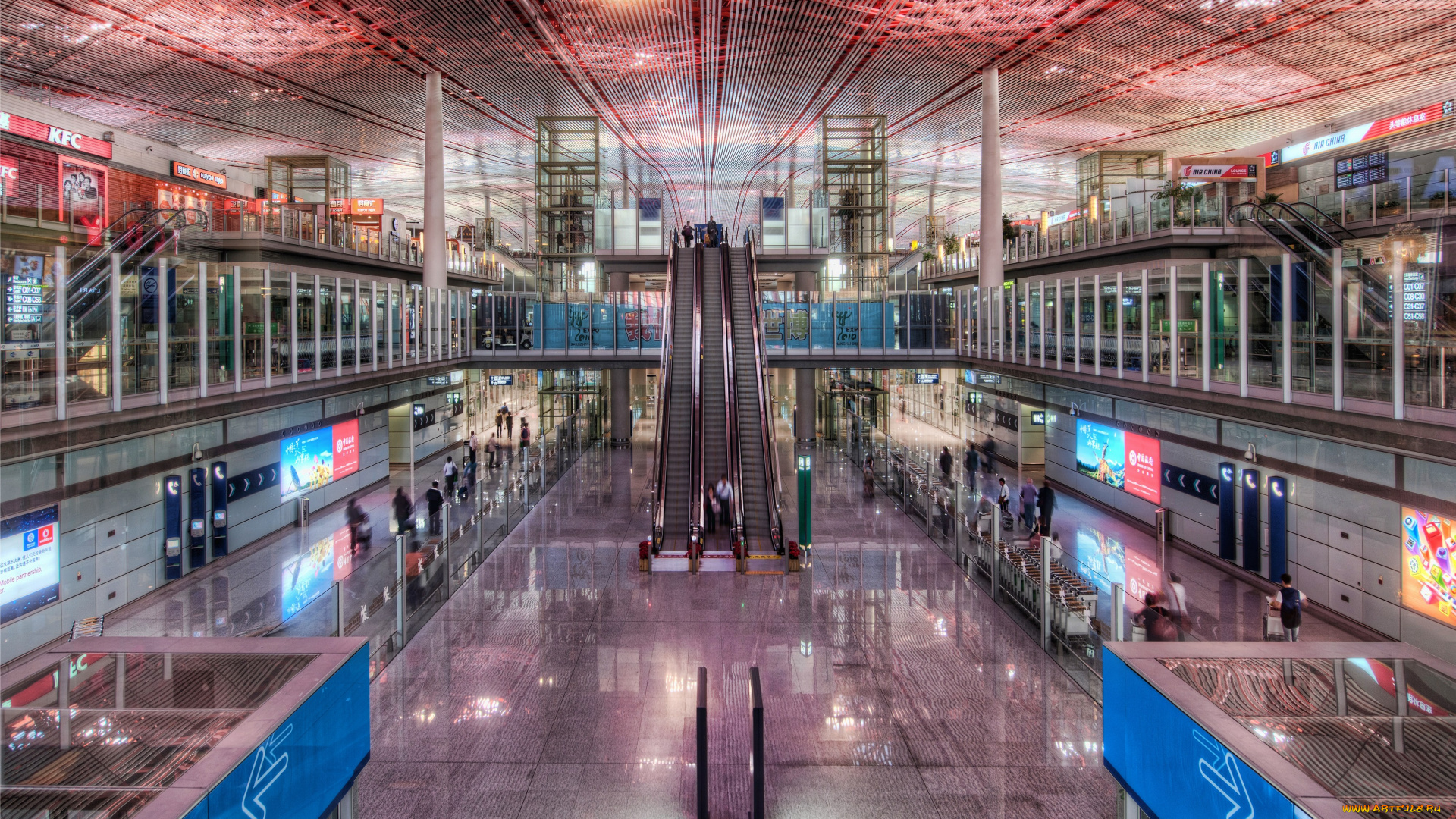 интерьер, другое, аэропорт, пекин, китай