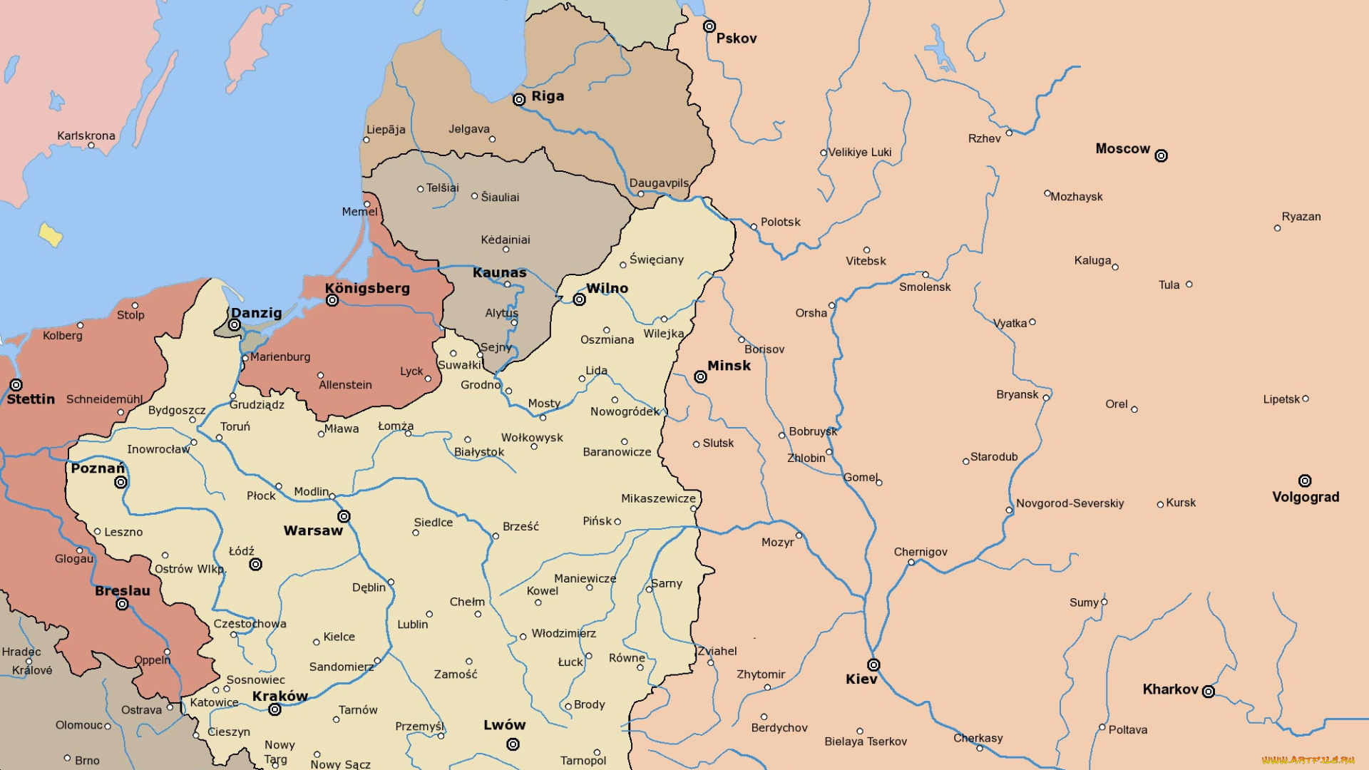 карта, польши, 1920г, разное, глобусы, карты, прибалтика, границы