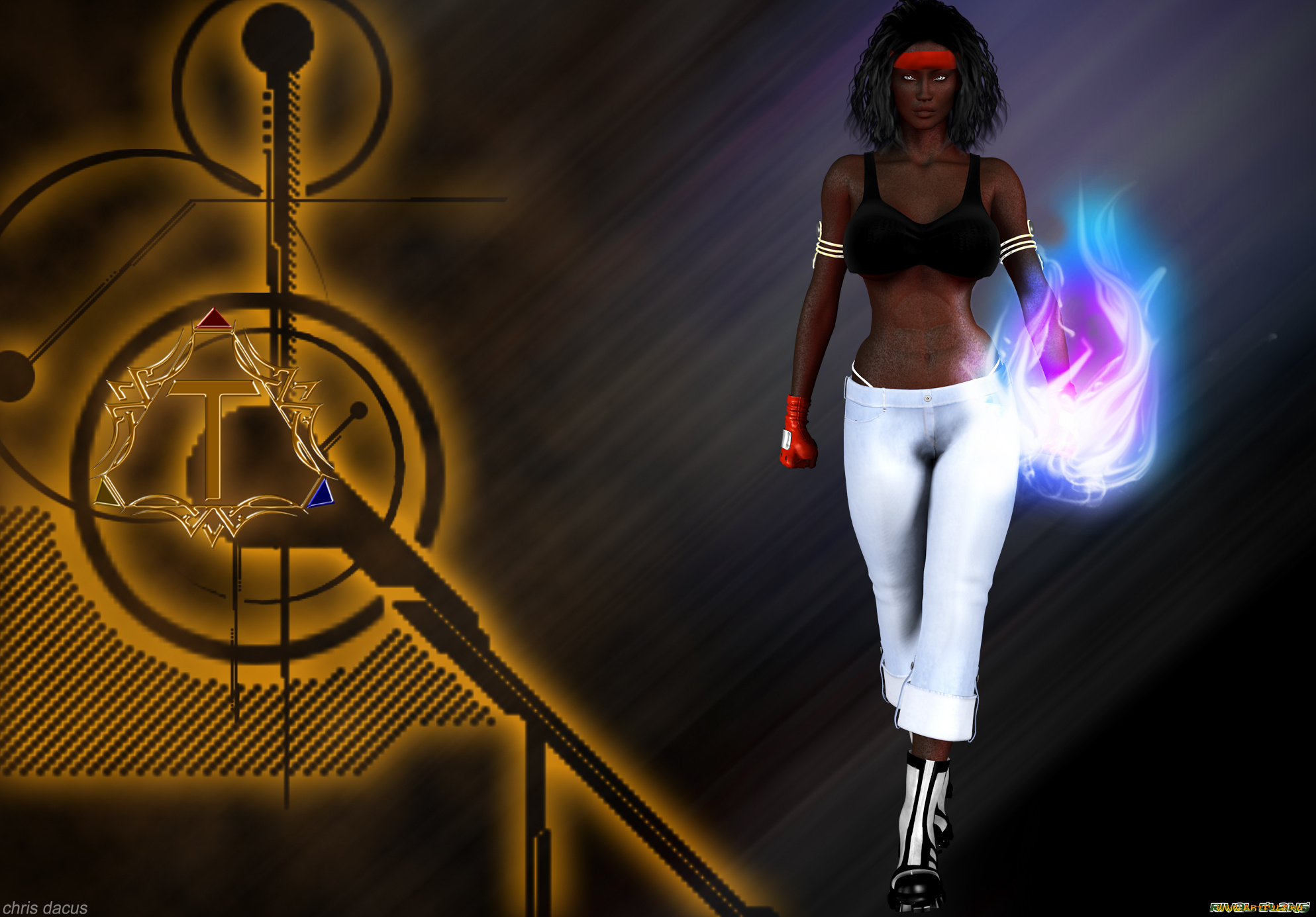 3д, графика, fantasy, фантазия, фон, магия, девушка