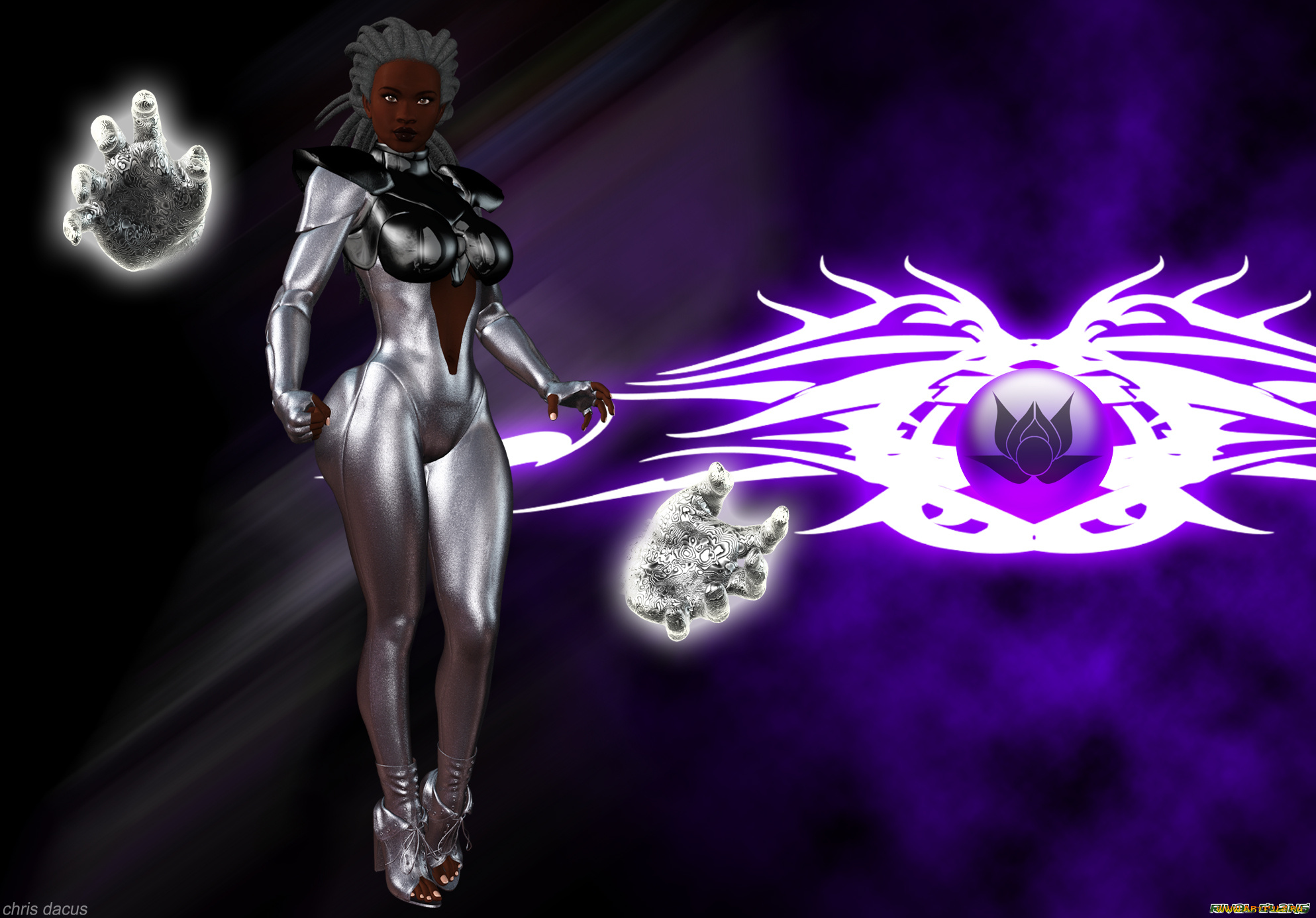 3д, графика, fractal, фракталы, фон, девушка