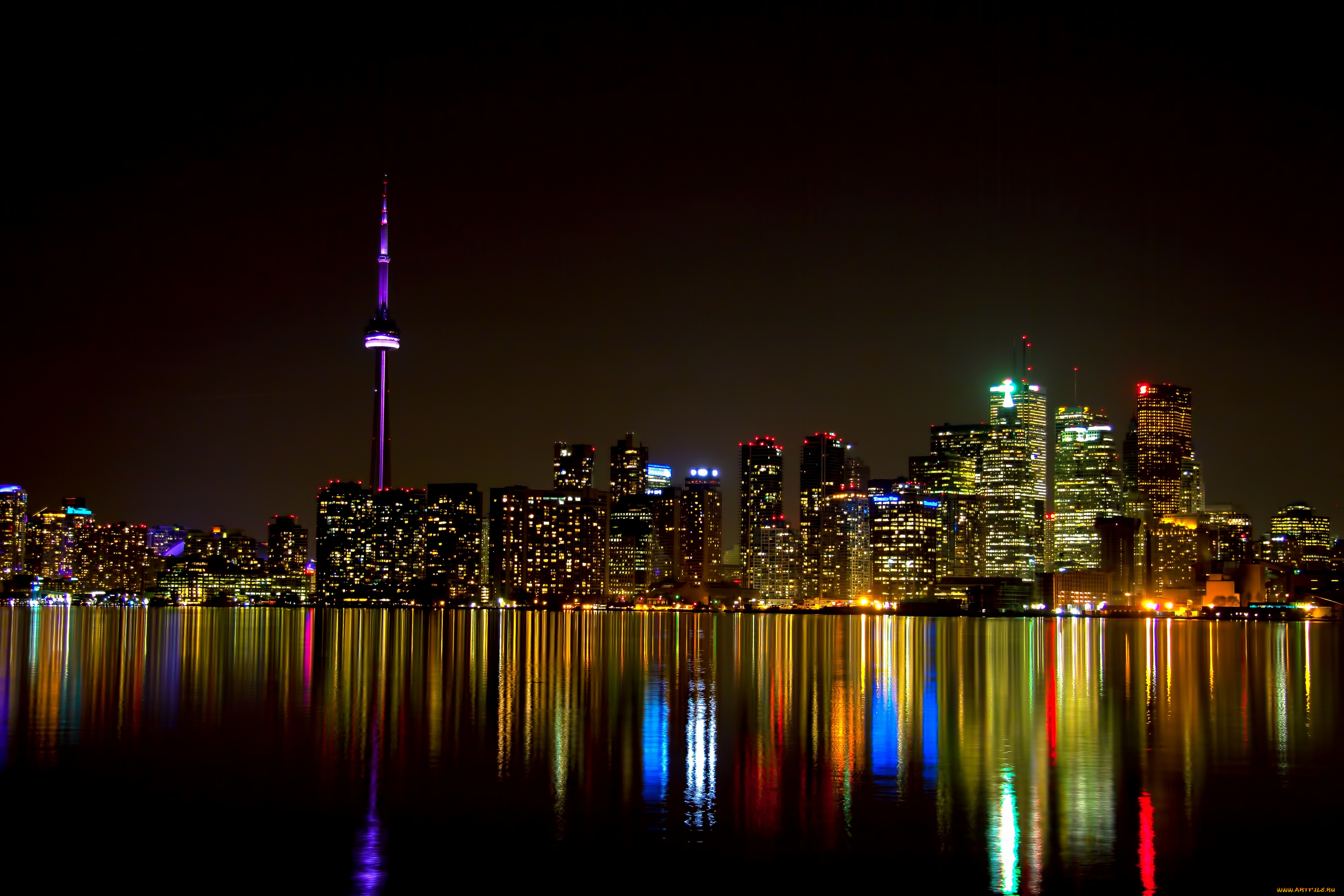 города, торонто, канада, hdr