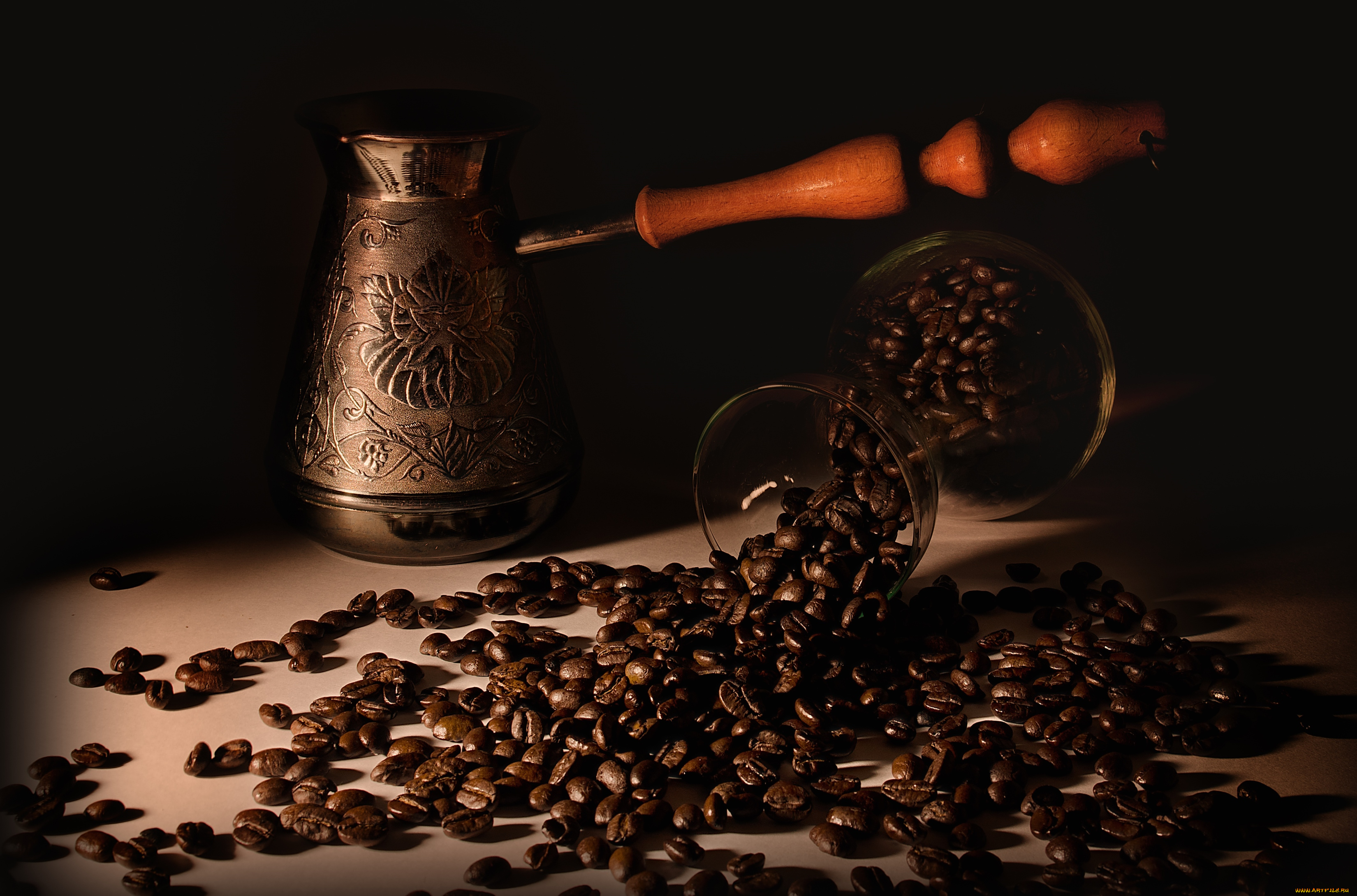 еда, кофе, кофейные, зёрна, зерна, турка