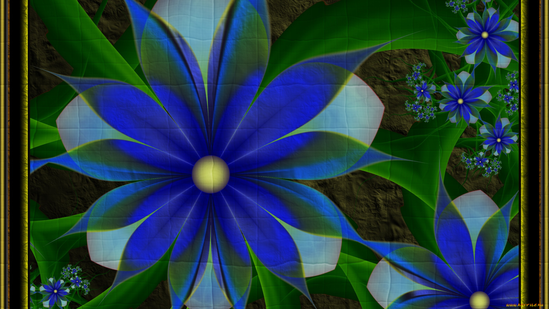 3д, графика, цветы, , flowers, цвета, фон, узор