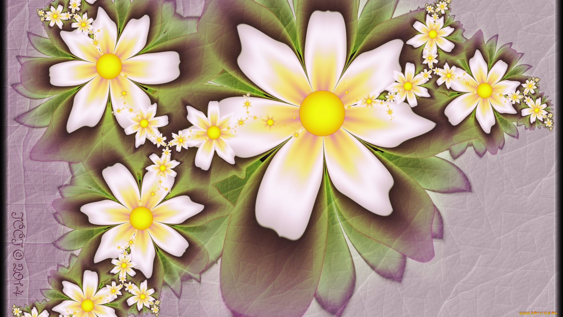 3д, графика, цветы, , flowers, цвета, фон, узор