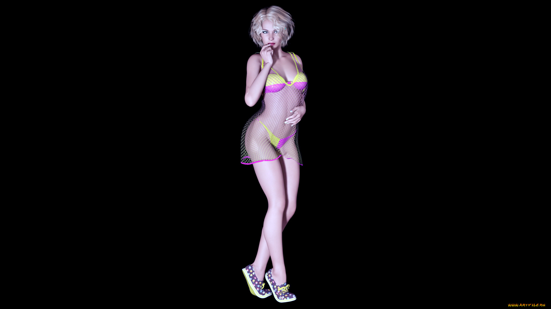 3д, графика, люди, , people, взгляд, девушка, фон, грудь