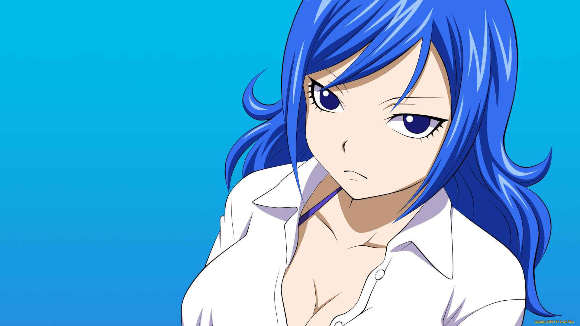 аниме, fairy, tail, фон, взгляд, девушка, juvia, loxar
