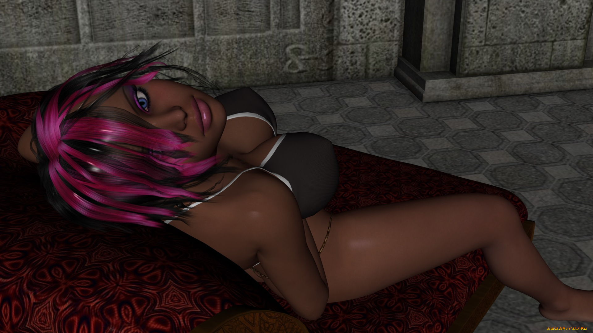 roxel, 3д, графика, люди, , people, взгляд, девушка