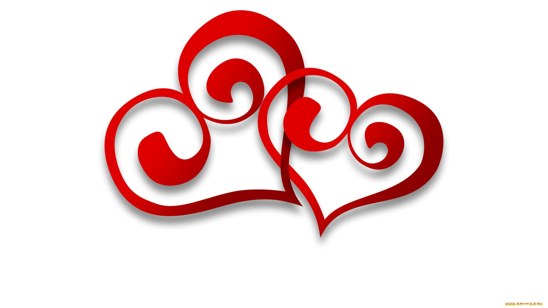 векторная, графика, сердечки