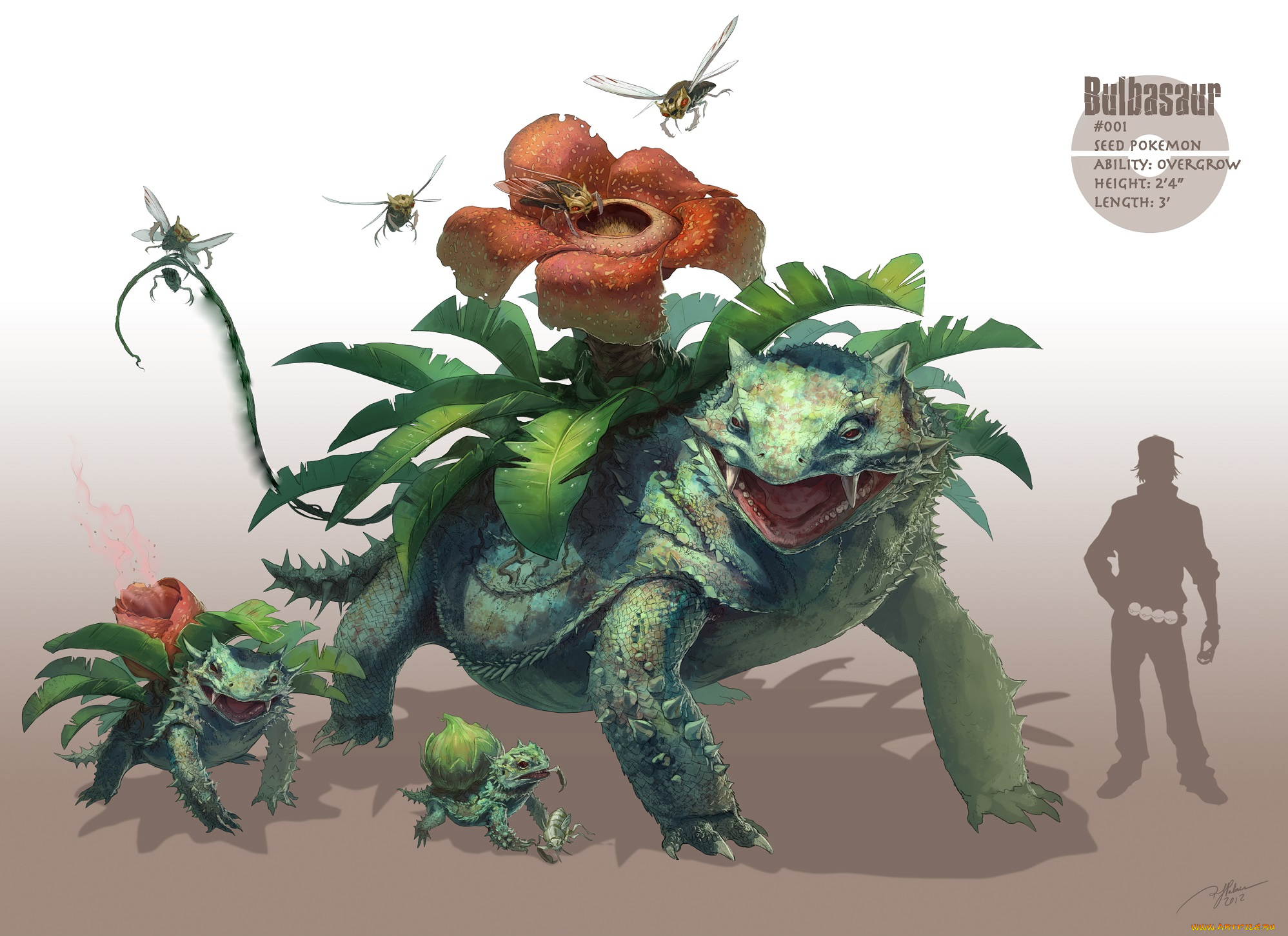 аниме, pokemon, покемоны, силуэт, арт, белый, фон, человек