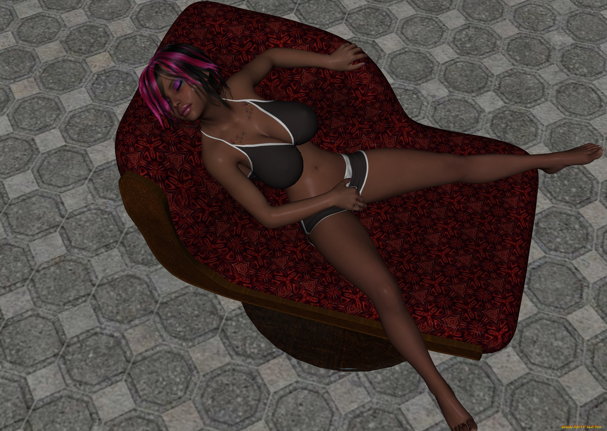 roxel, 3д, графика, люди, , people, девушка, взгляд