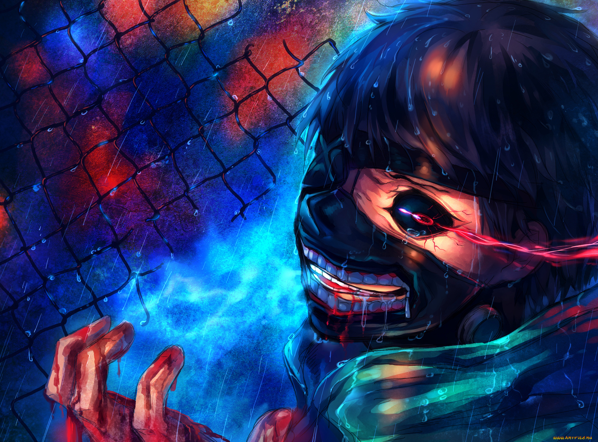 аниме, tokyo, ghoul, anime, tokyo, ghoul, kaneki, ken, art