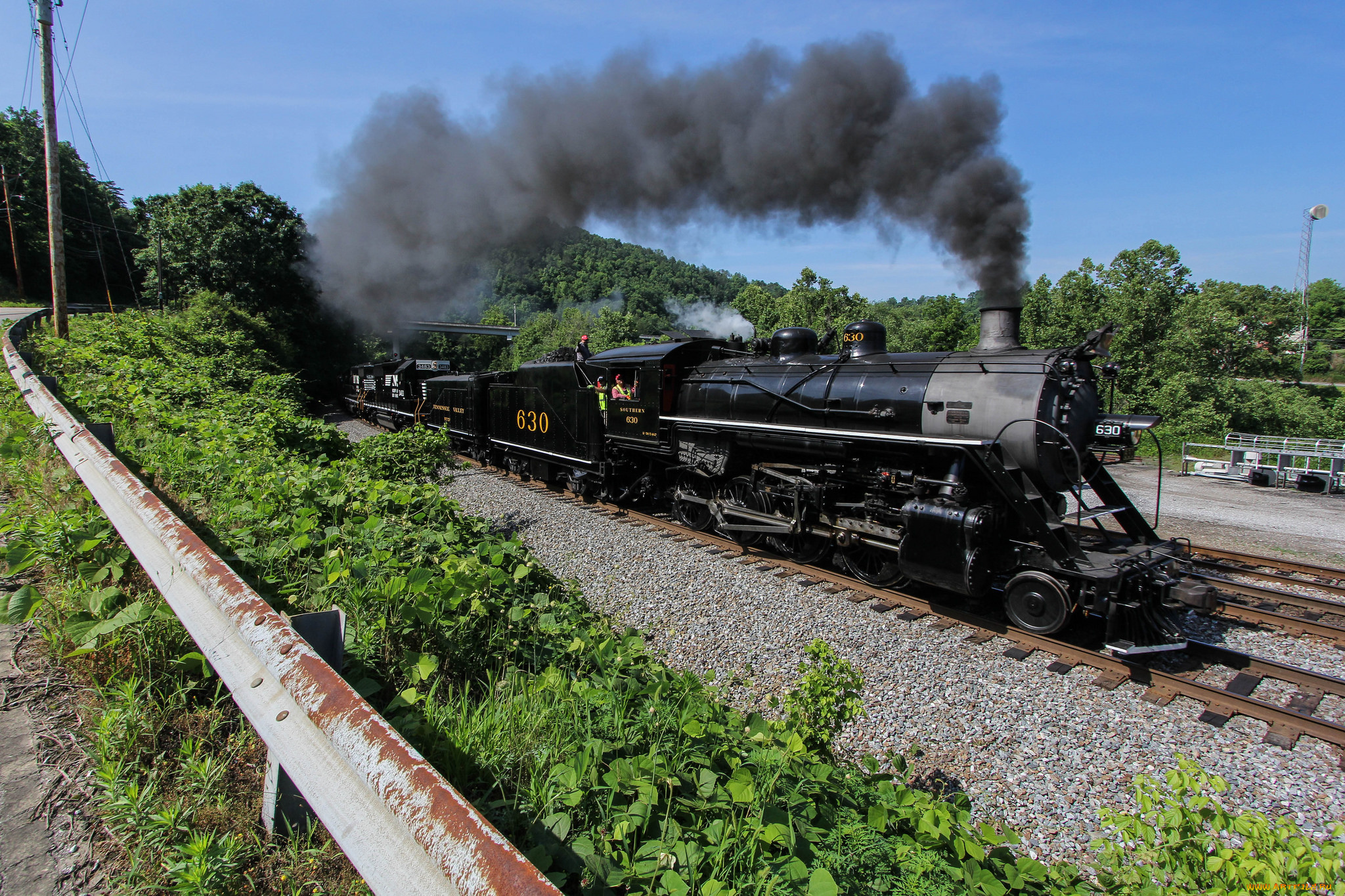 техника, паровозы, железная, паровоз, рельсы, дорога