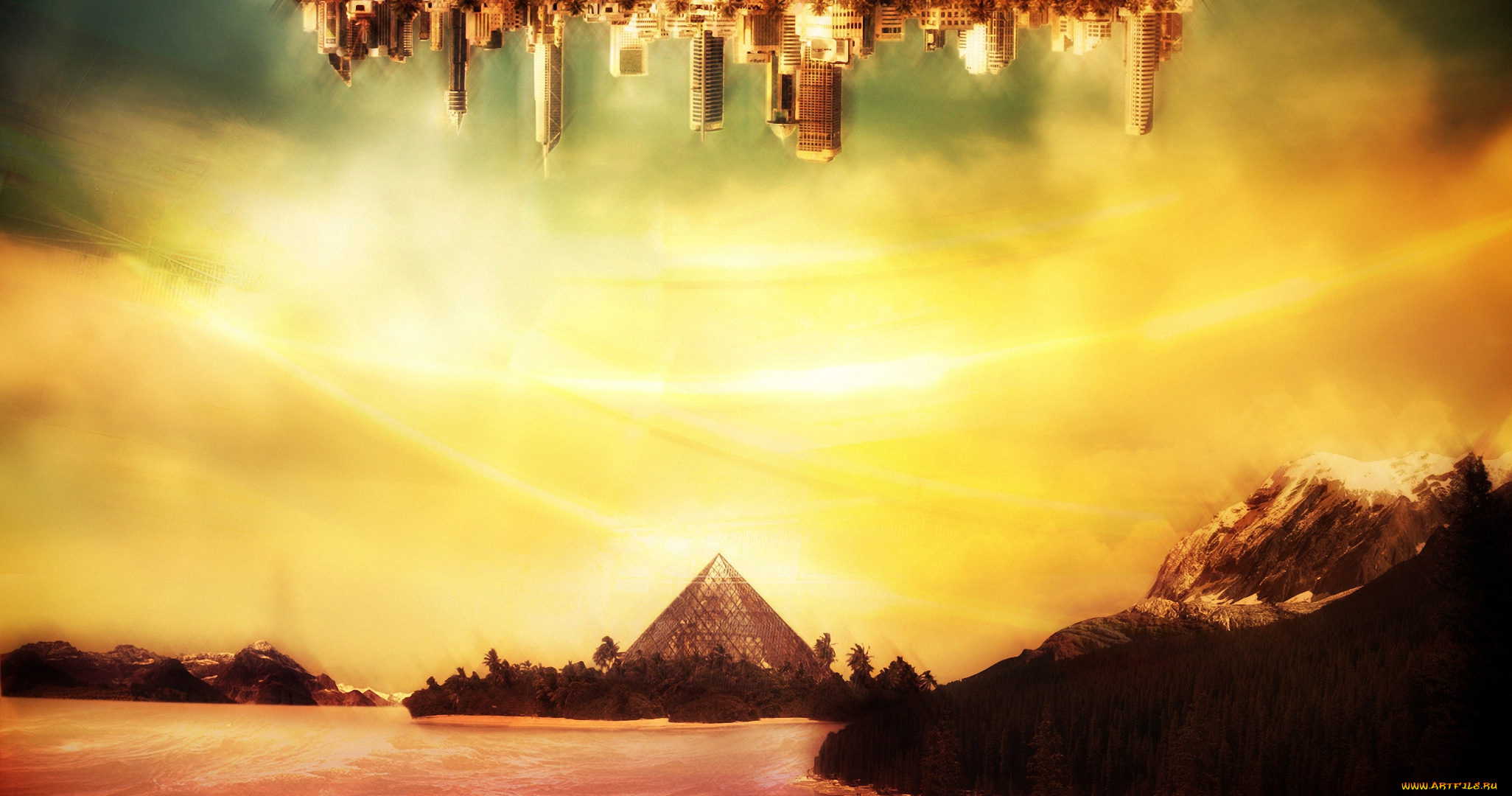 аниме, evangelion, город