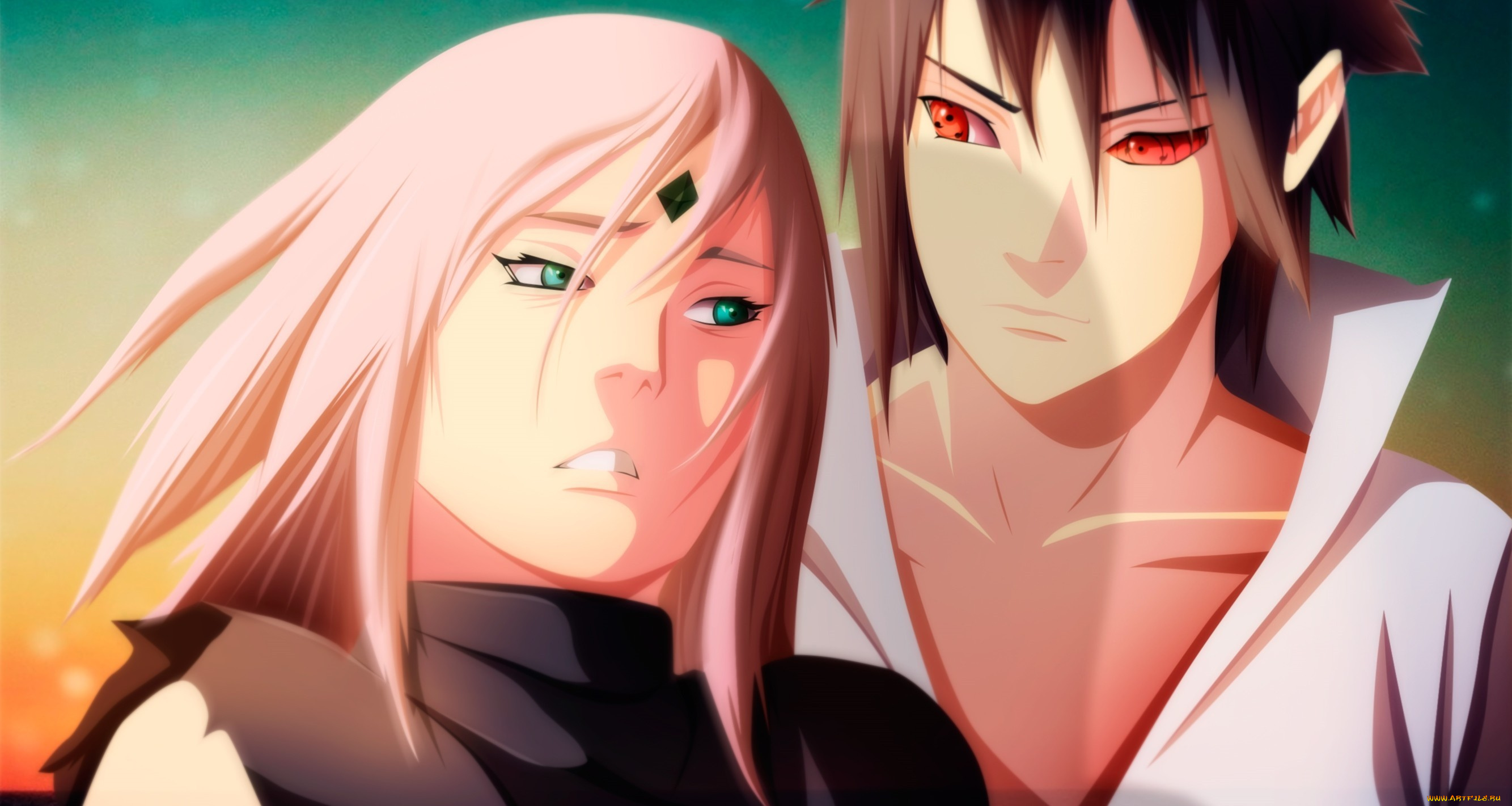 аниме, naruto, uchiha, sasuke, haruno, sakura