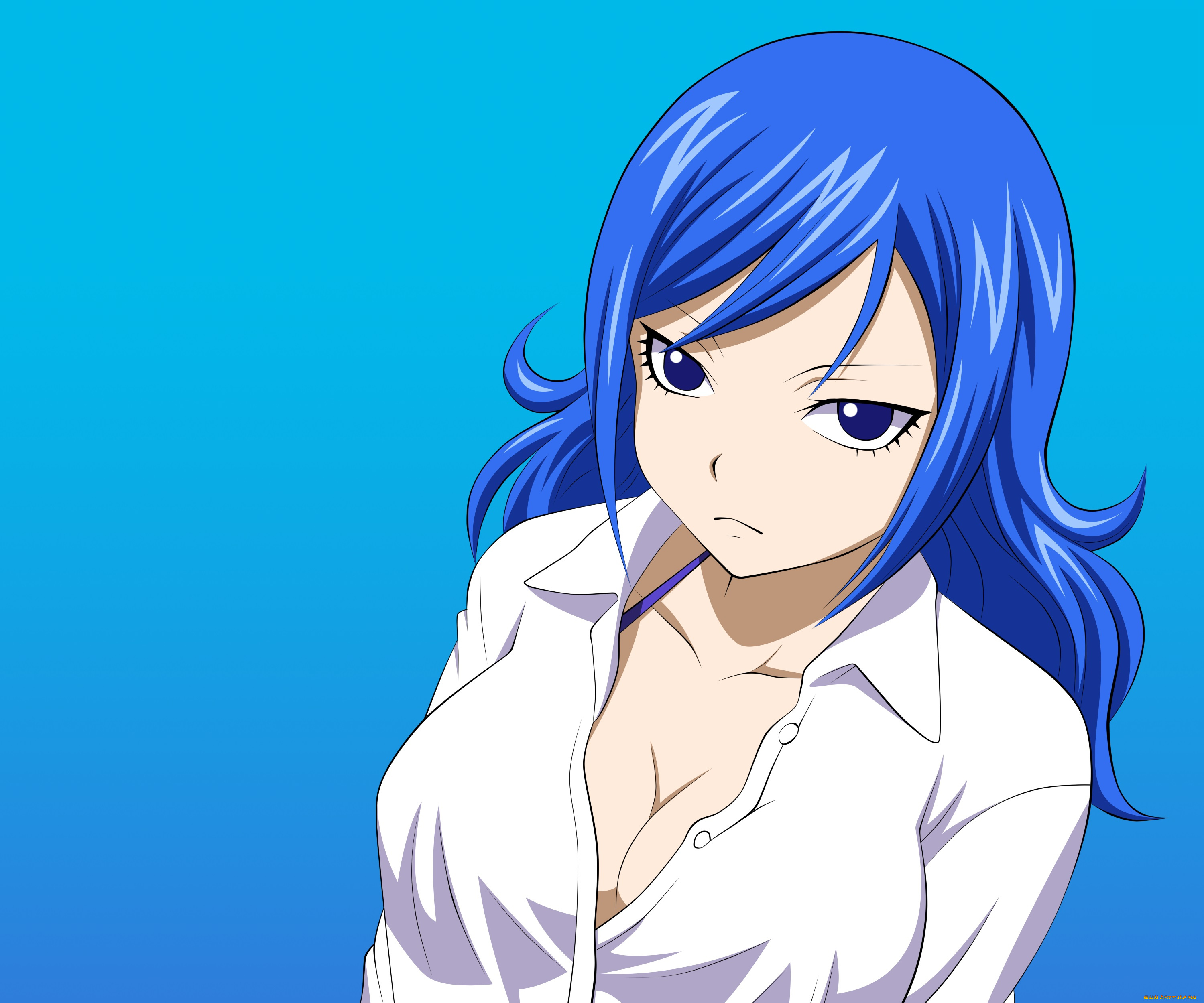 аниме, fairy, tail, фон, взгляд, девушка, juvia, loxar
