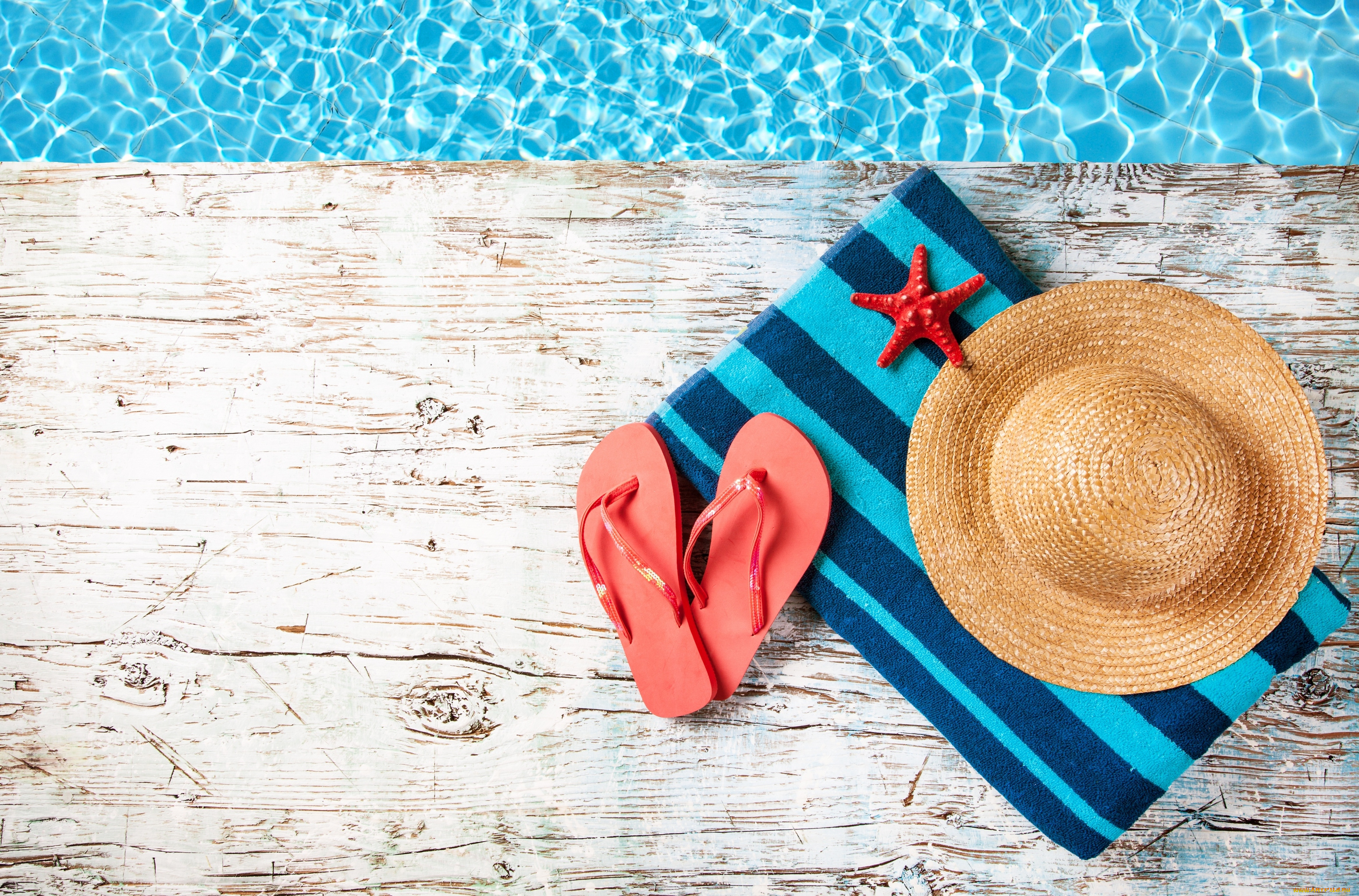 разное, предметы, быта, вода, полотенце, шляпа, сланцы, морская, звезда