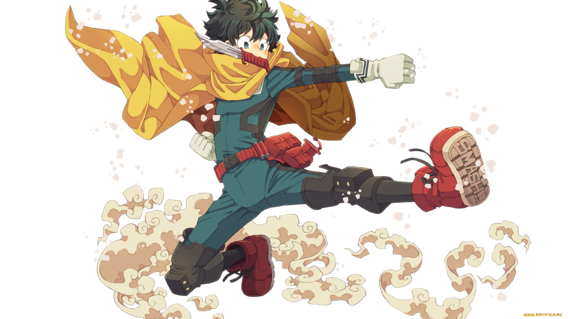 аниме, boku, no, hero, academia, midoriya, izuku
