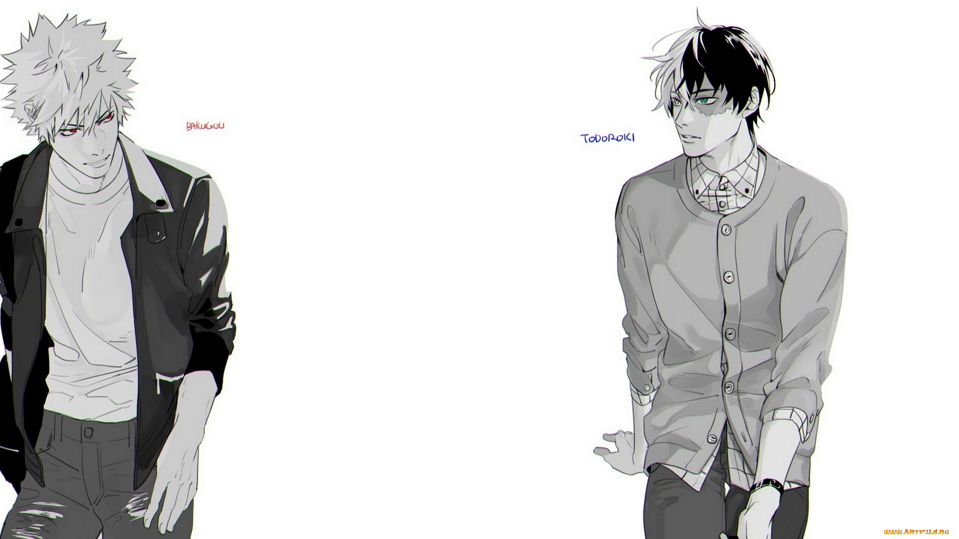 аниме, boku, no, hero, academia, парни