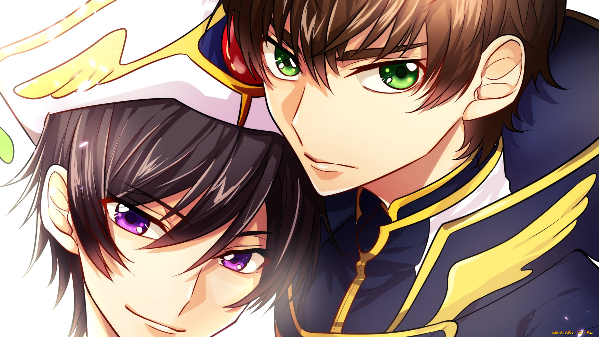 аниме, code, geass, парни