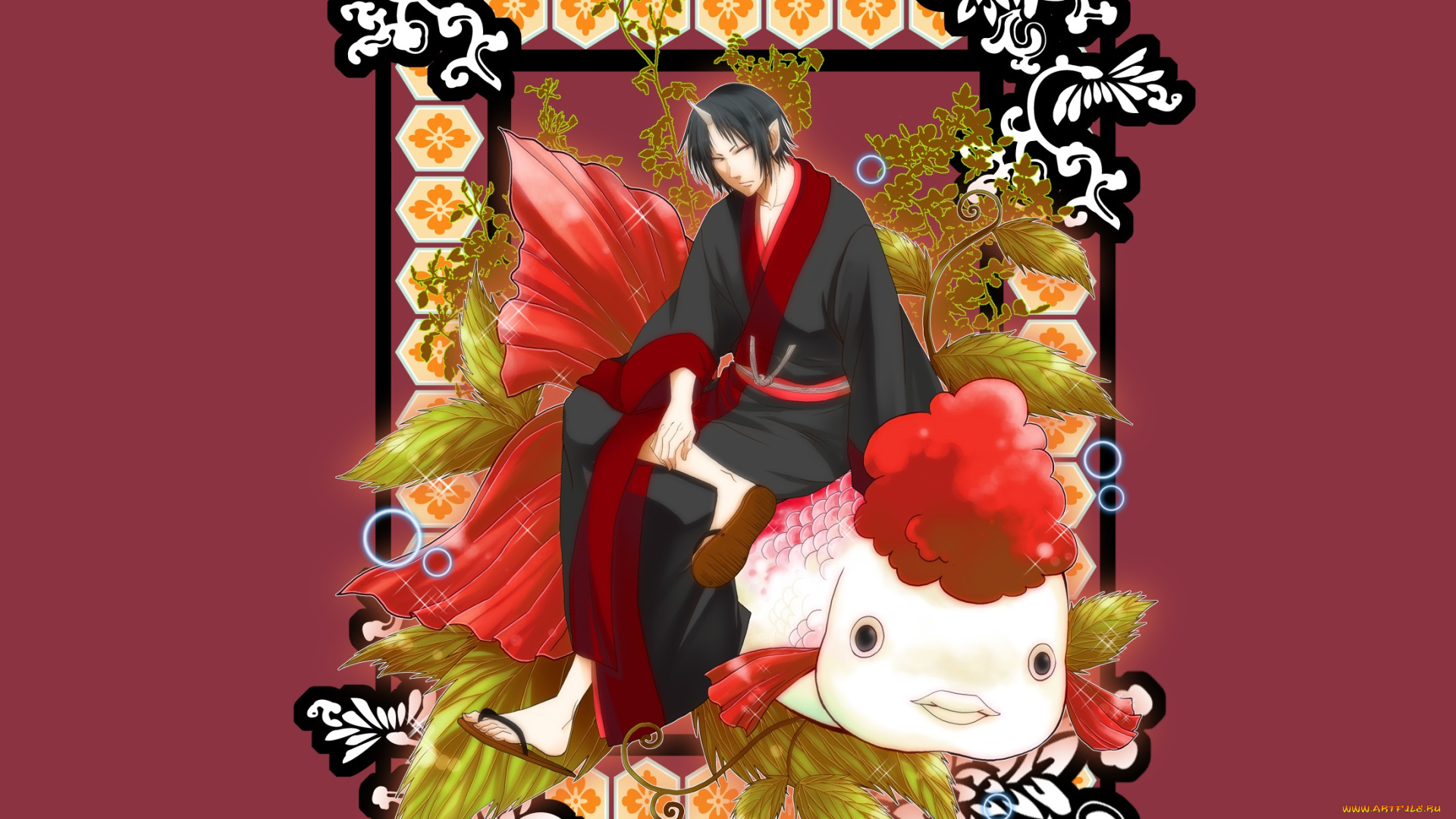 аниме, hoozuki, no, reitetsu, hoozuki