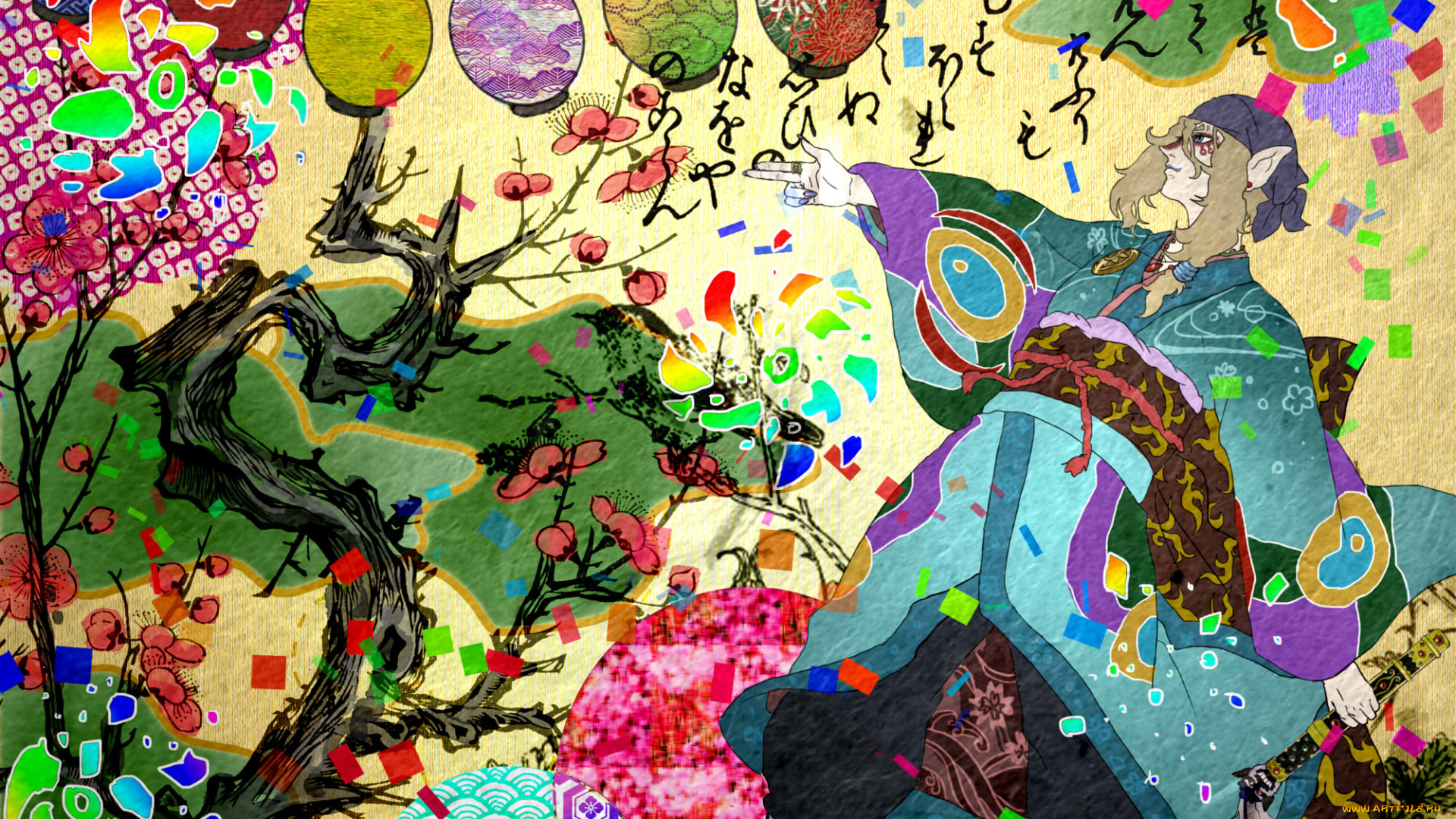 аниме, mononoke, kusuriuri