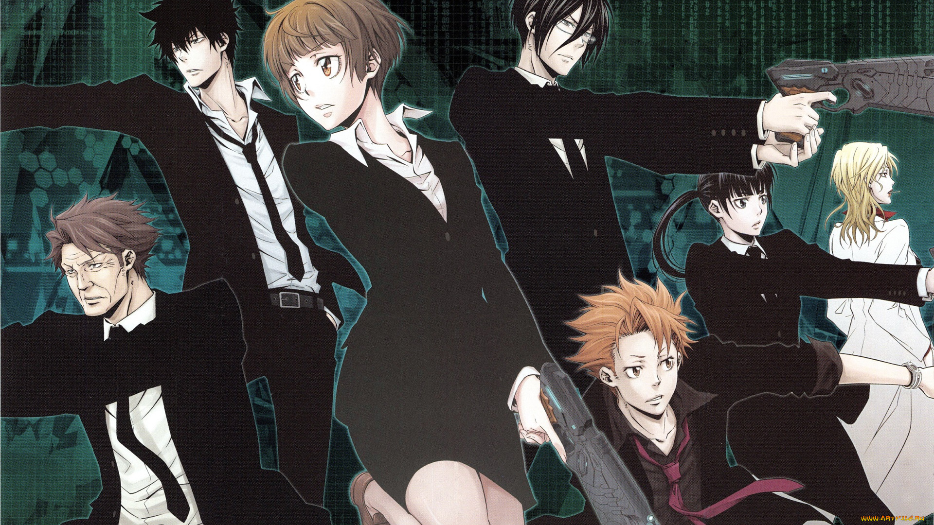 аниме, psycho-pass, персонажи