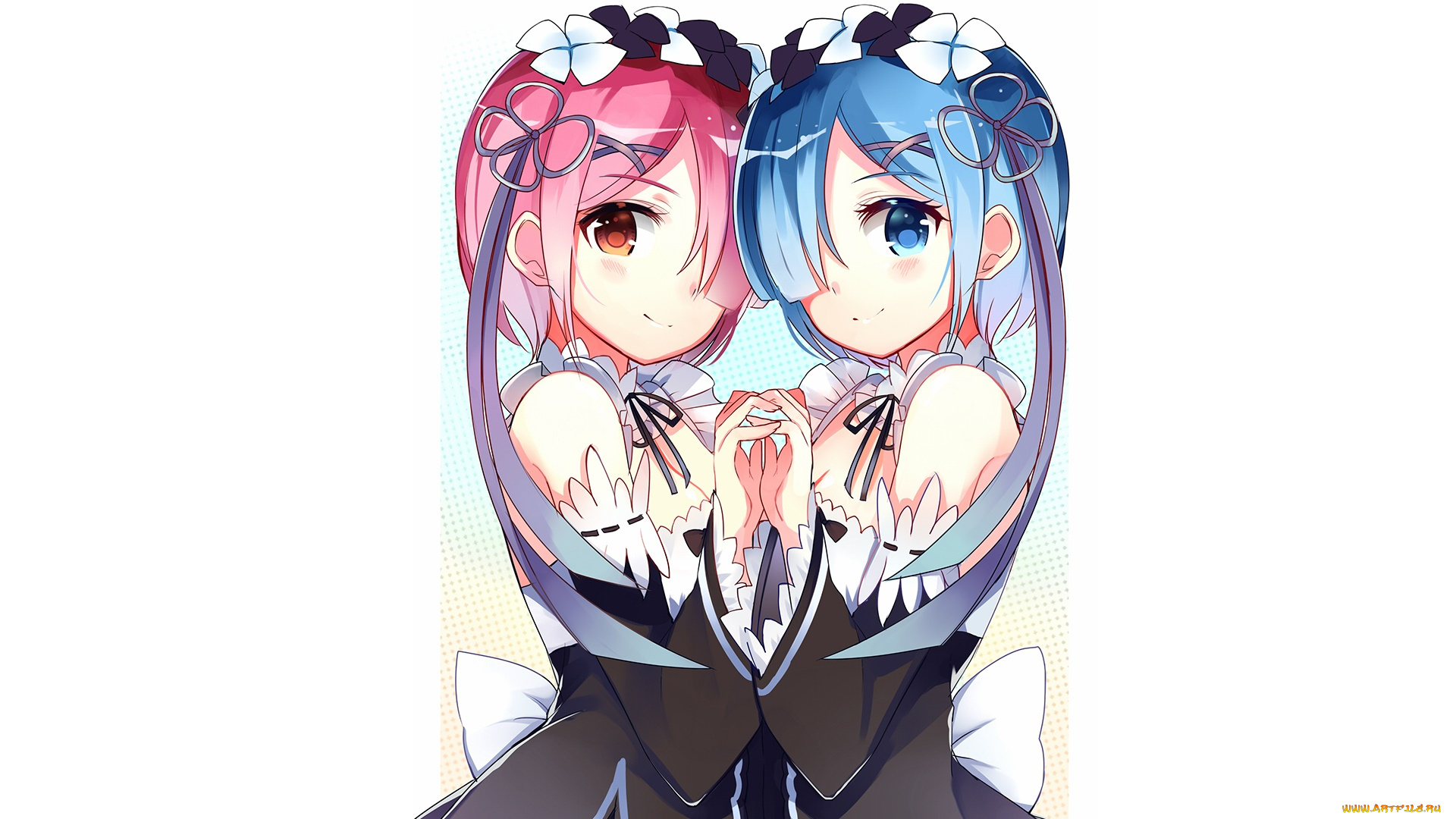 аниме, re, , zero, kara, hajimeru, isekai, seikatsu, взгляд, девушки, фон