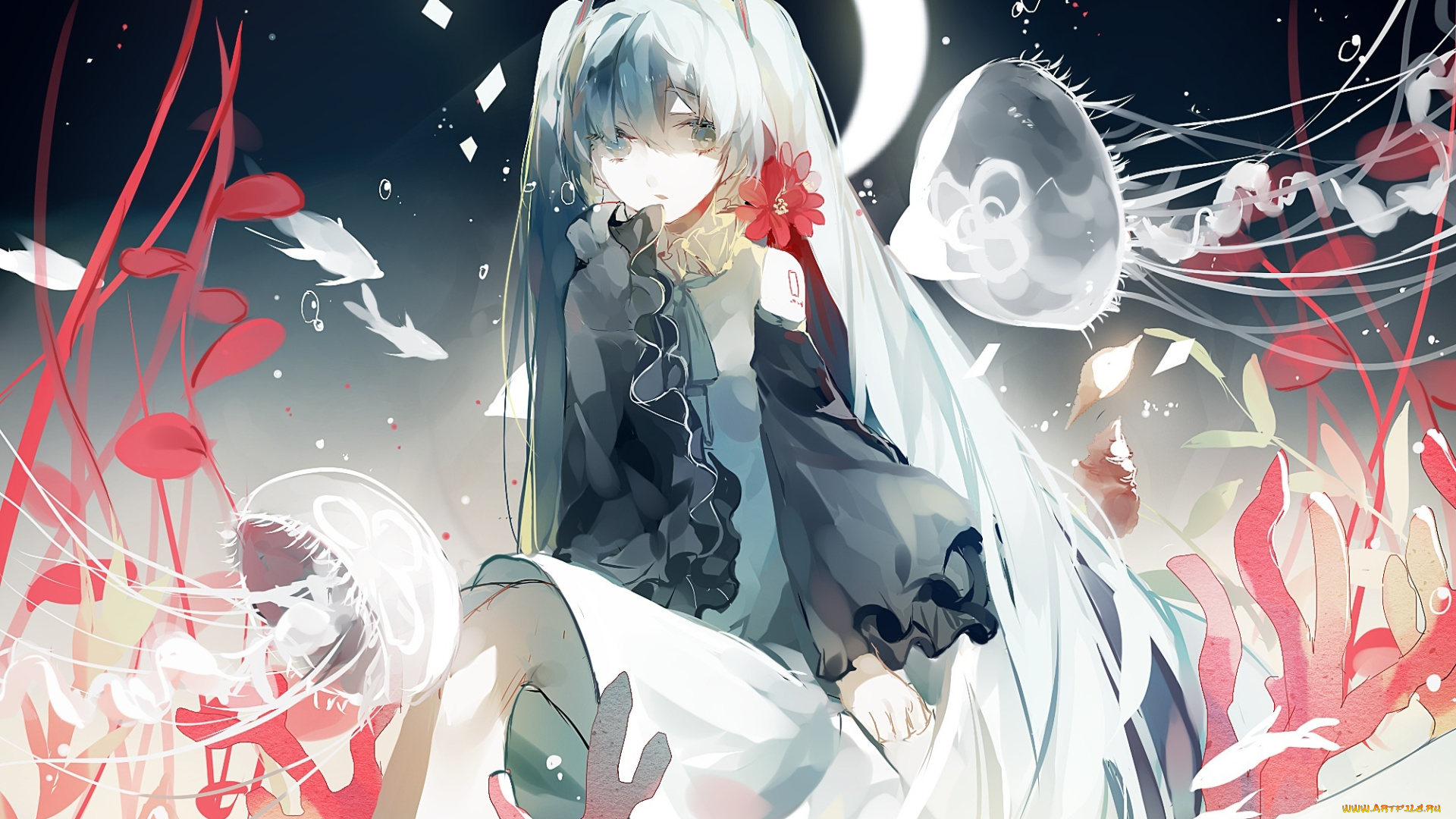 аниме, vocaloid, hatsune, miku