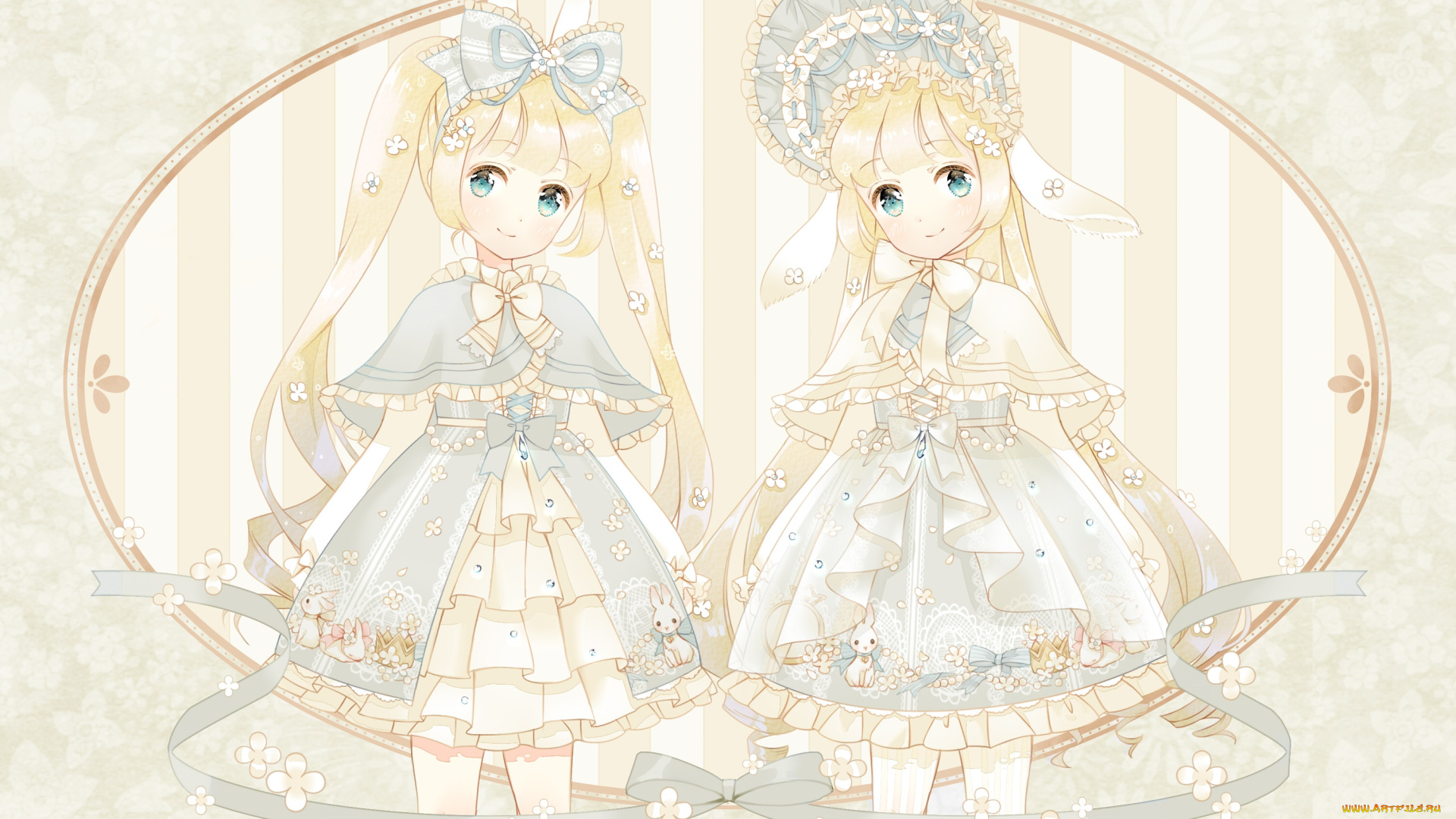 аниме, животные, , существа, девочки