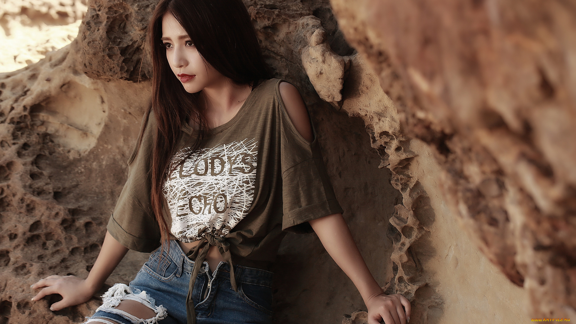 девушки, -unsort, , азиатки, взгляд, лицо