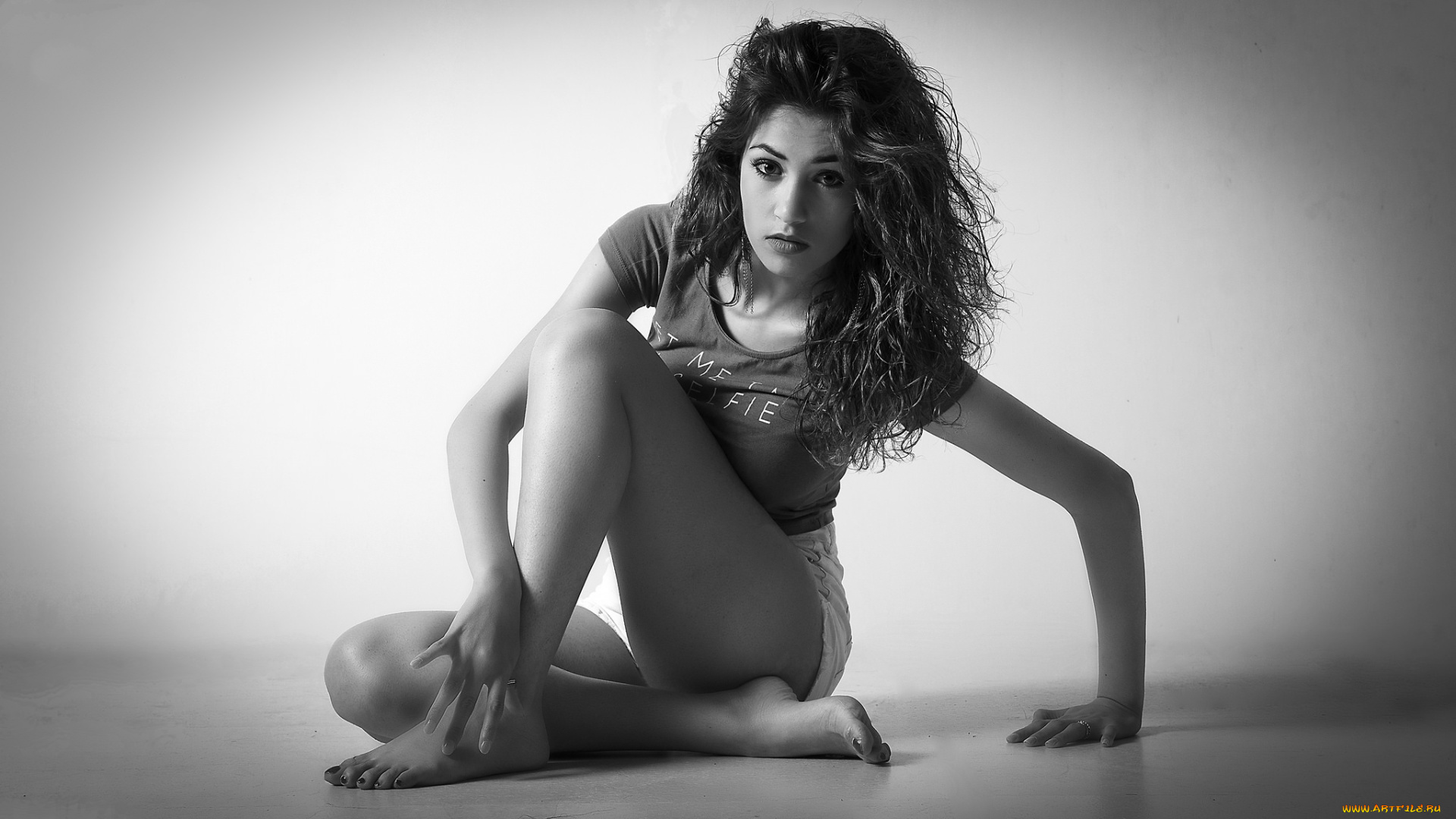 девушки, -unsort, , Черно-белые, обои, взгляд, лицо