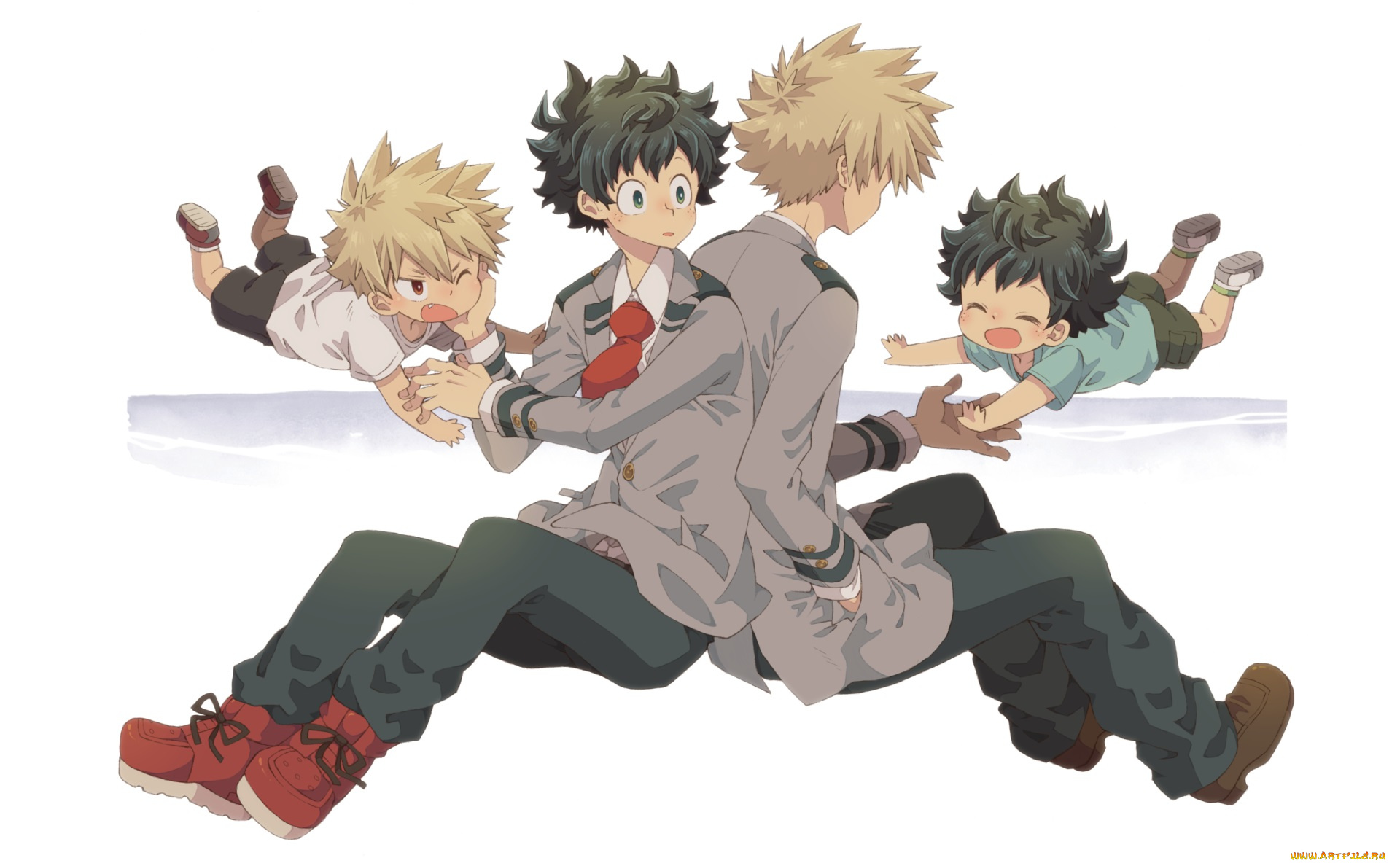 аниме, boku, no, hero, academia, парни