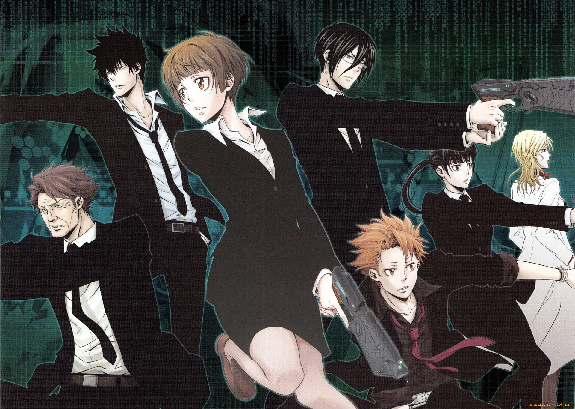 аниме, psycho-pass, персонажи